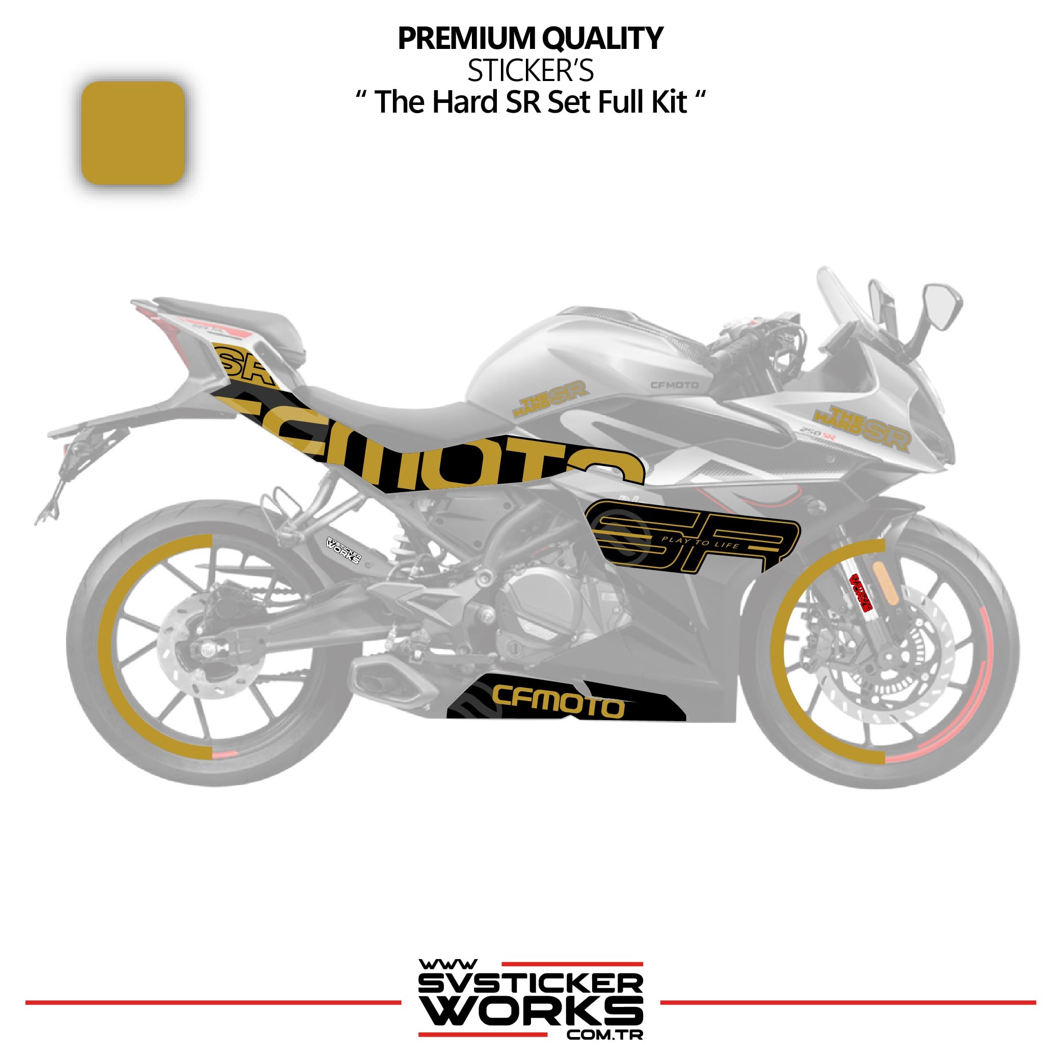 SVSTICKERWORKSCFMOTO 250SR The Hard SR Sticker Set Etiket Modeli Yüksek Kalite Set Jant Kaplama HediyeliCFMOTO 250SR The Hard SR Sticker Set Etiket Modeli Yüksek Kalite Set Jant Kaplama Hediyeli250SR