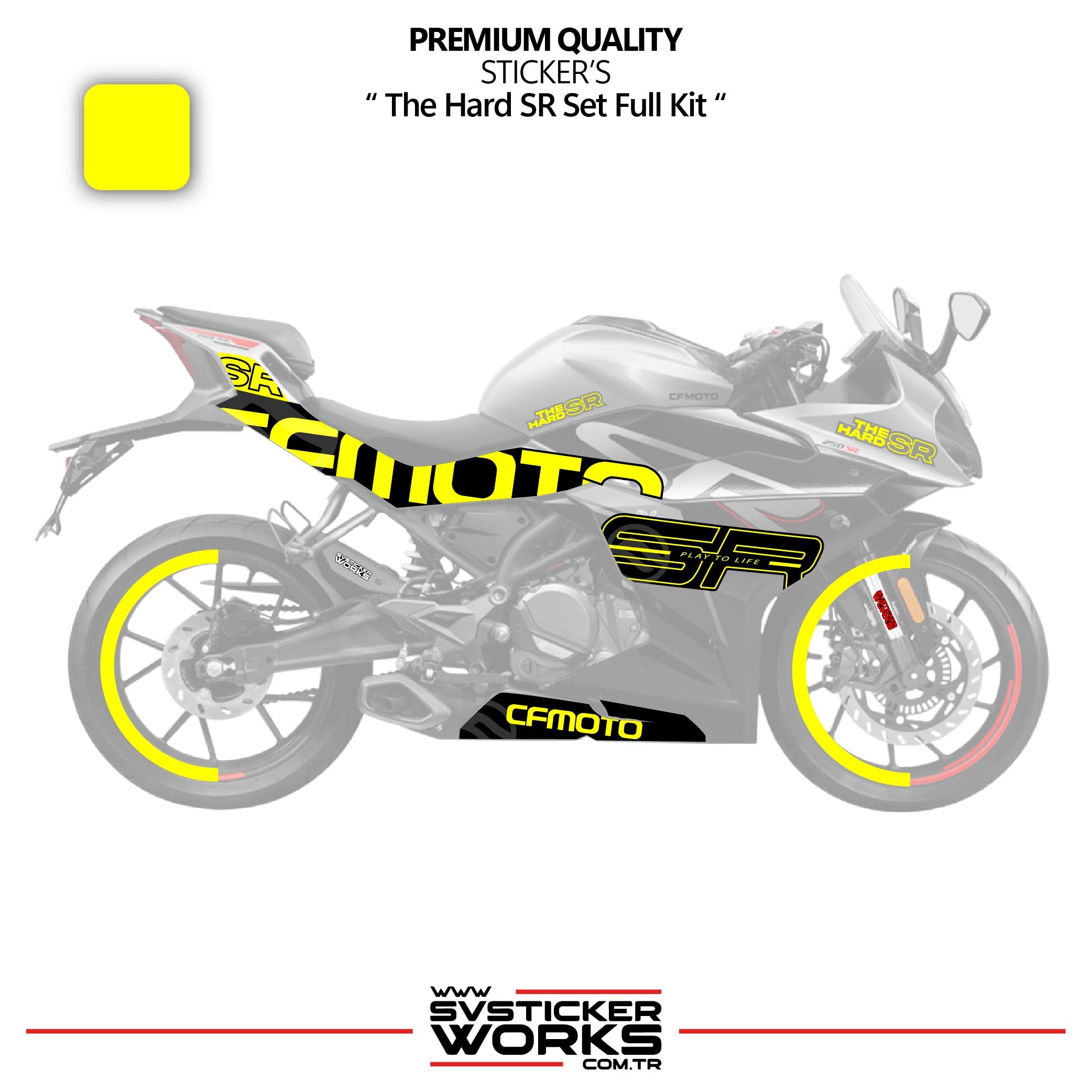 SVSTICKERWORKSCFMOTO 250SR The Hard SR Sticker Set Etiket Modeli Yüksek Kalite Set Jant Kaplama HediyeliCFMOTO 250SR The Hard SR Sticker Set Etiket Modeli Yüksek Kalite Set Jant Kaplama Hediyeli250SR