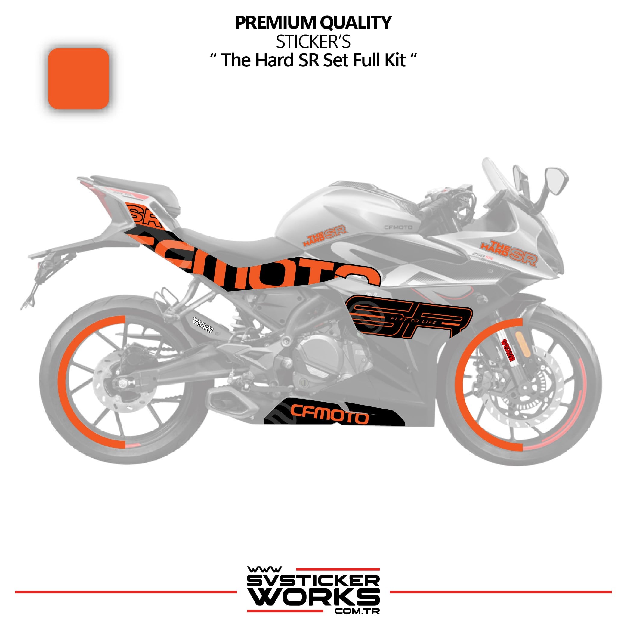 SVSTICKERWORKSCFMOTO 250SR The Hard SR Sticker Set Etiket Modeli Yüksek Kalite Set Jant Kaplama HediyeliCFMOTO 250SR The Hard SR Sticker Set Etiket Modeli Yüksek Kalite Set Jant Kaplama Hediyeli250SR