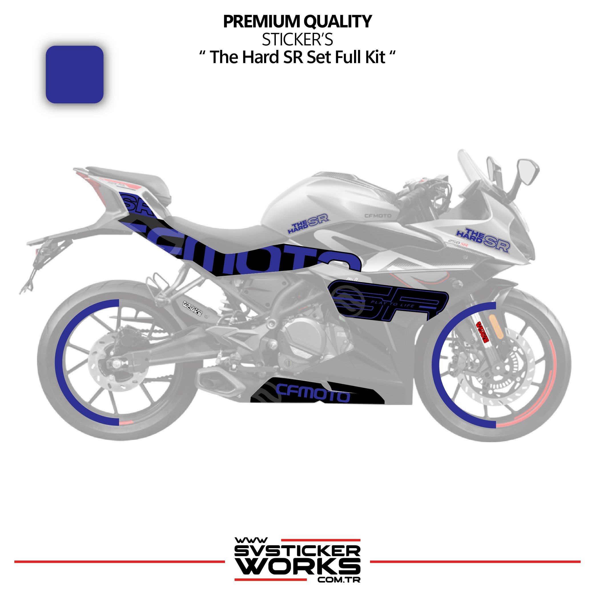 SVSTICKERWORKSCFMOTO 250SR The Hard SR Sticker Set Etiket Modeli Yüksek Kalite Set Jant Kaplama HediyeliCFMOTO 250SR The Hard SR Sticker Set Etiket Modeli Yüksek Kalite Set Jant Kaplama Hediyeli250SR