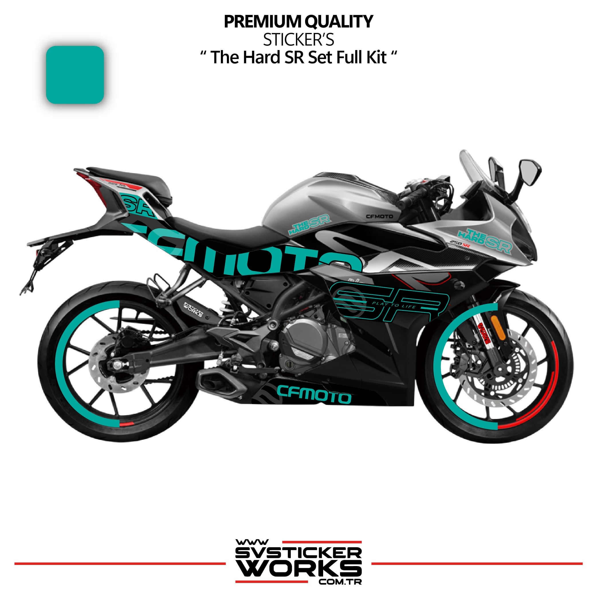 SVSTICKERWORKSCFMOTO 250SR The Hard SR Sticker Set Etiket Modeli Yüksek Kalite Set Jant Kaplama HediyeliCFMOTO 250SR The Hard SR Sticker Set Etiket Modeli Yüksek Kalite Set Jant Kaplama Hediyeli250SR