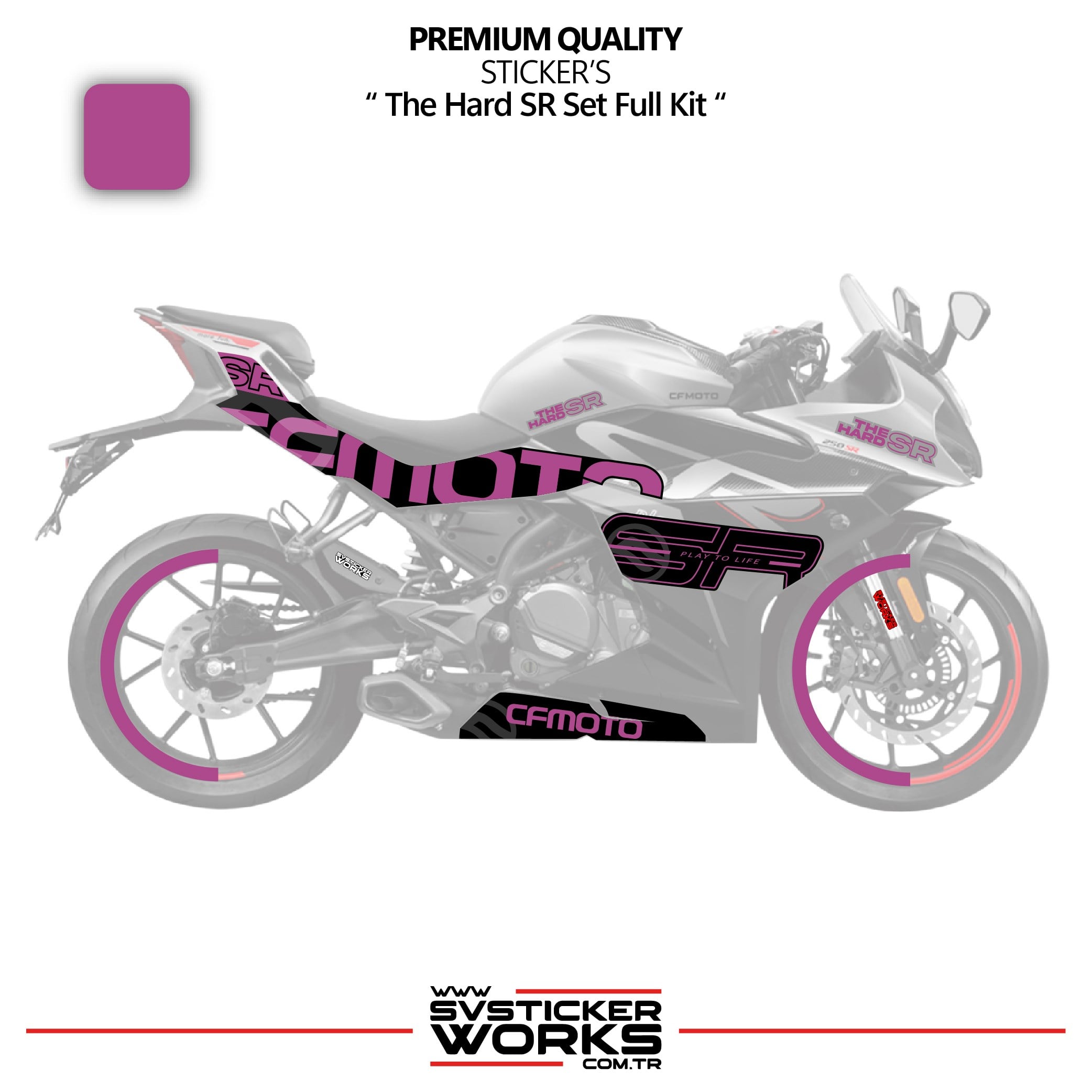 SVSTICKERWORKSCFMOTO 250SR The Hard SR Sticker Set Etiket Modeli Yüksek Kalite Set Jant Kaplama HediyeliCFMOTO 250SR The Hard SR Sticker Set Etiket Modeli Yüksek Kalite Set Jant Kaplama Hediyeli250SR