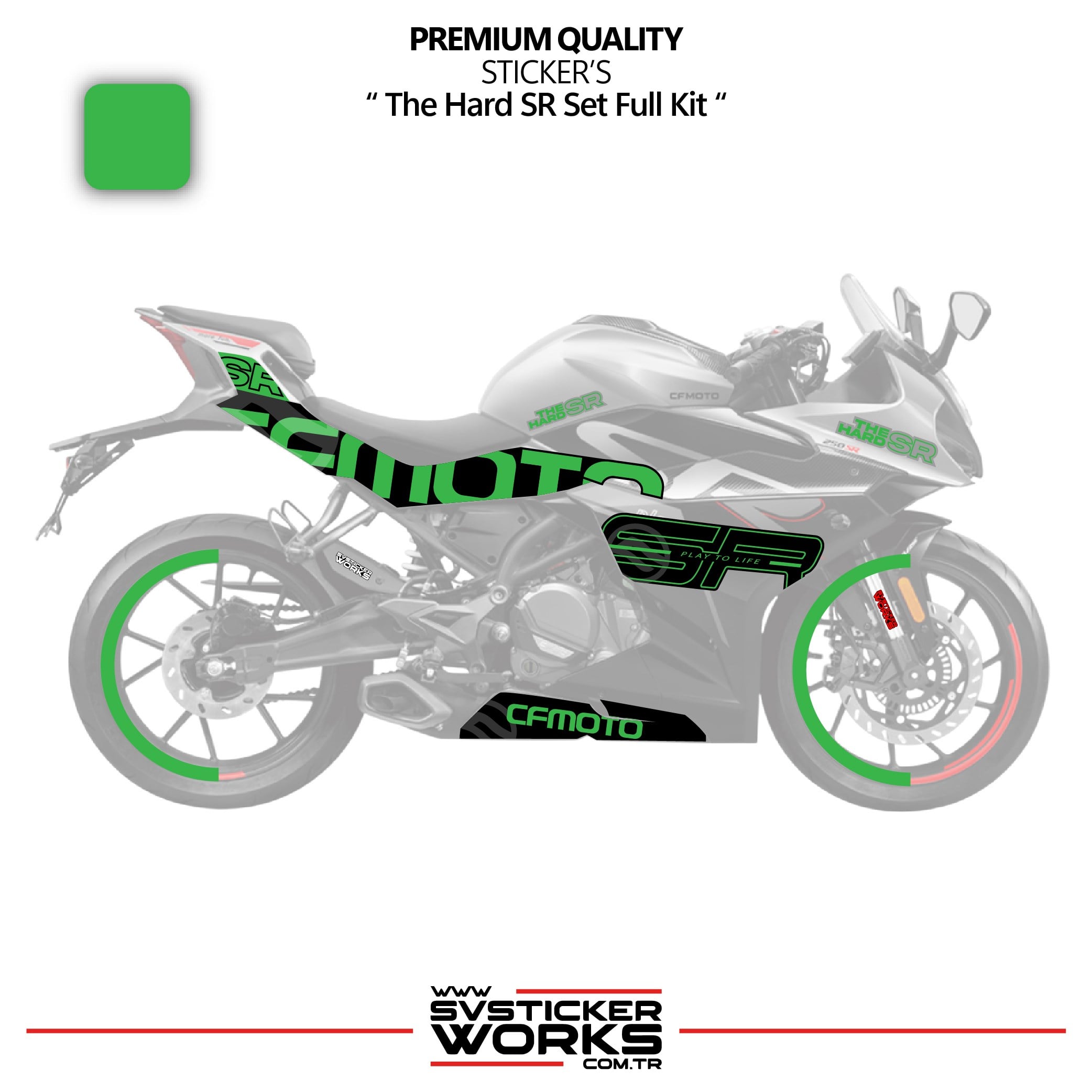 SVSTICKERWORKSCFMOTO 250SR The Hard SR Sticker Set Etiket Modeli Yüksek Kalite Set Jant Kaplama HediyeliCFMOTO 250SR The Hard SR Sticker Set Etiket Modeli Yüksek Kalite Set Jant Kaplama Hediyeli250SR