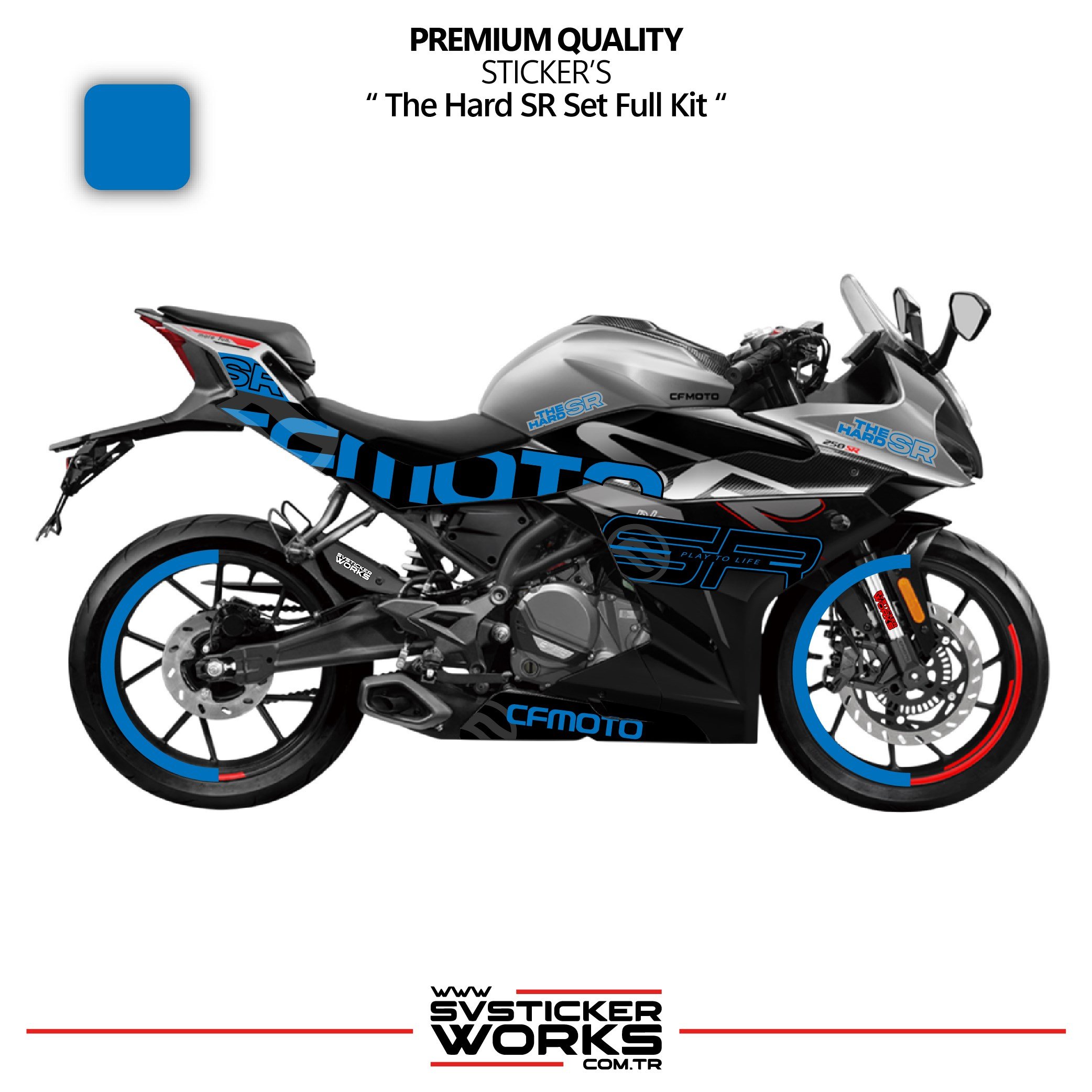 SVSTICKERWORKSCFMOTO 250SR The Hard SR Sticker Set Etiket Modeli Yüksek Kalite Set Jant Kaplama HediyeliCFMOTO 250SR The Hard SR Sticker Set Etiket Modeli Yüksek Kalite Set Jant Kaplama Hediyeli250SR