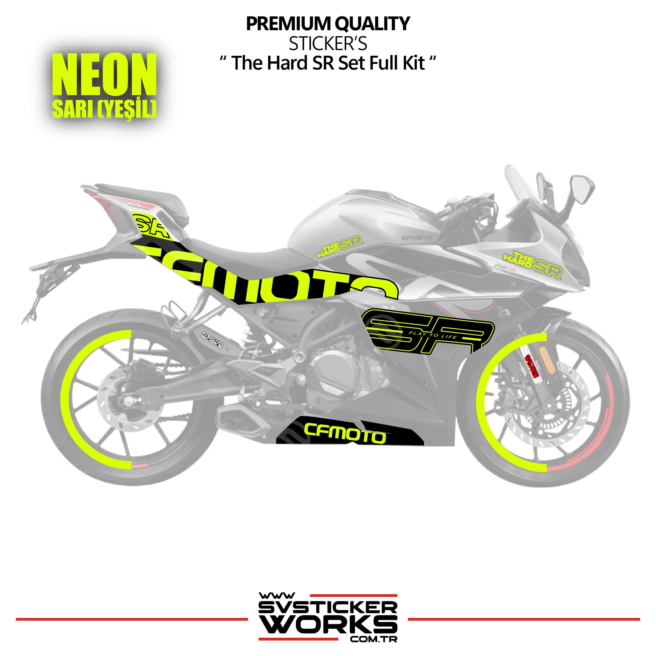 SVSTICKERWORKSCFMOTO 250SR The Hard SR Sticker Set Etiket Modeli Yüksek Kalite Set Jant Kaplama HediyeliCFMOTO 250SR The Hard SR Sticker Set Etiket Modeli Yüksek Kalite Set Jant Kaplama Hediyeli250SR