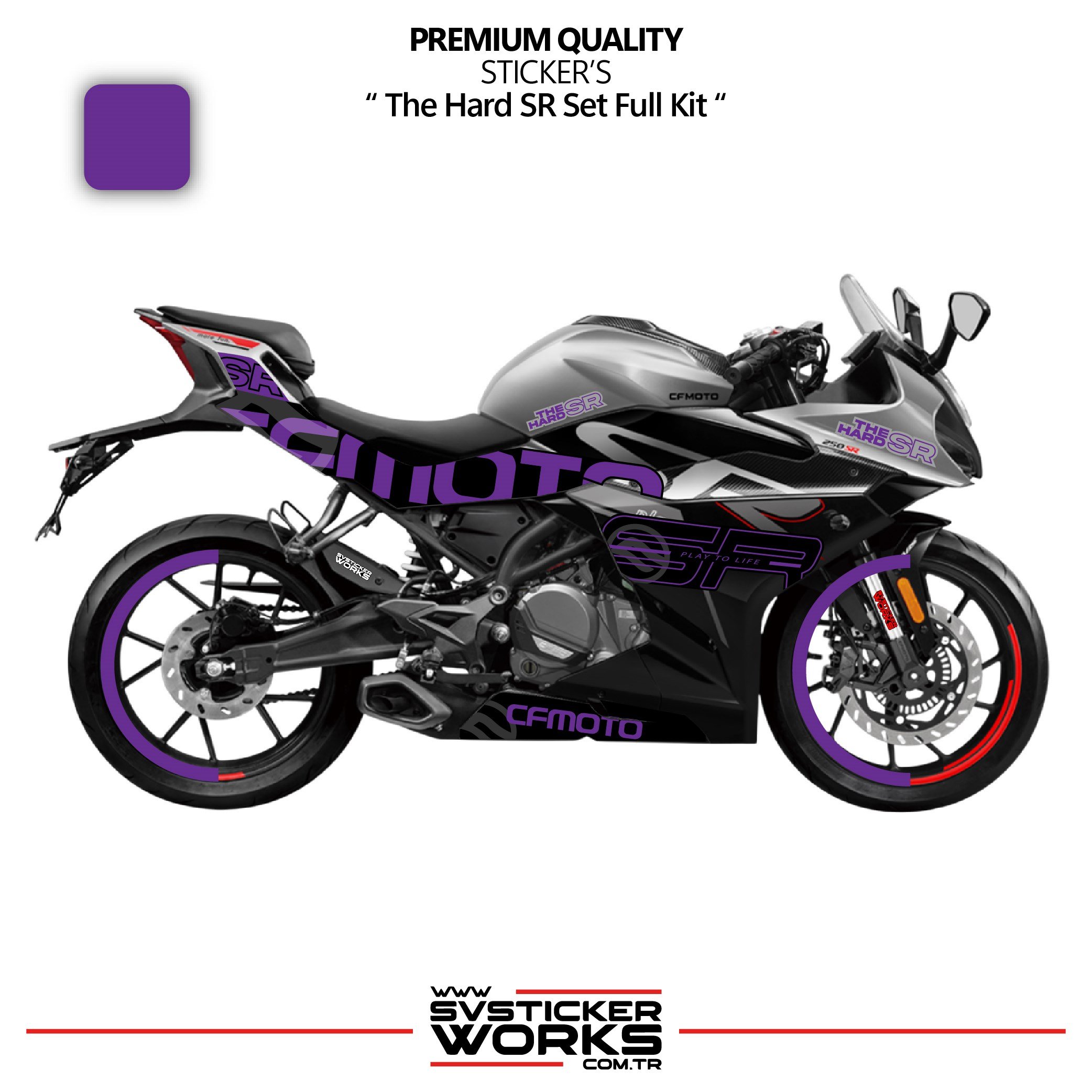 SVSTICKERWORKSCFMOTO 250SR The Hard SR Sticker Set Etiket Modeli Yüksek Kalite Set Jant Kaplama HediyeliCFMOTO 250SR The Hard SR Sticker Set Etiket Modeli Yüksek Kalite Set Jant Kaplama Hediyeli250SR