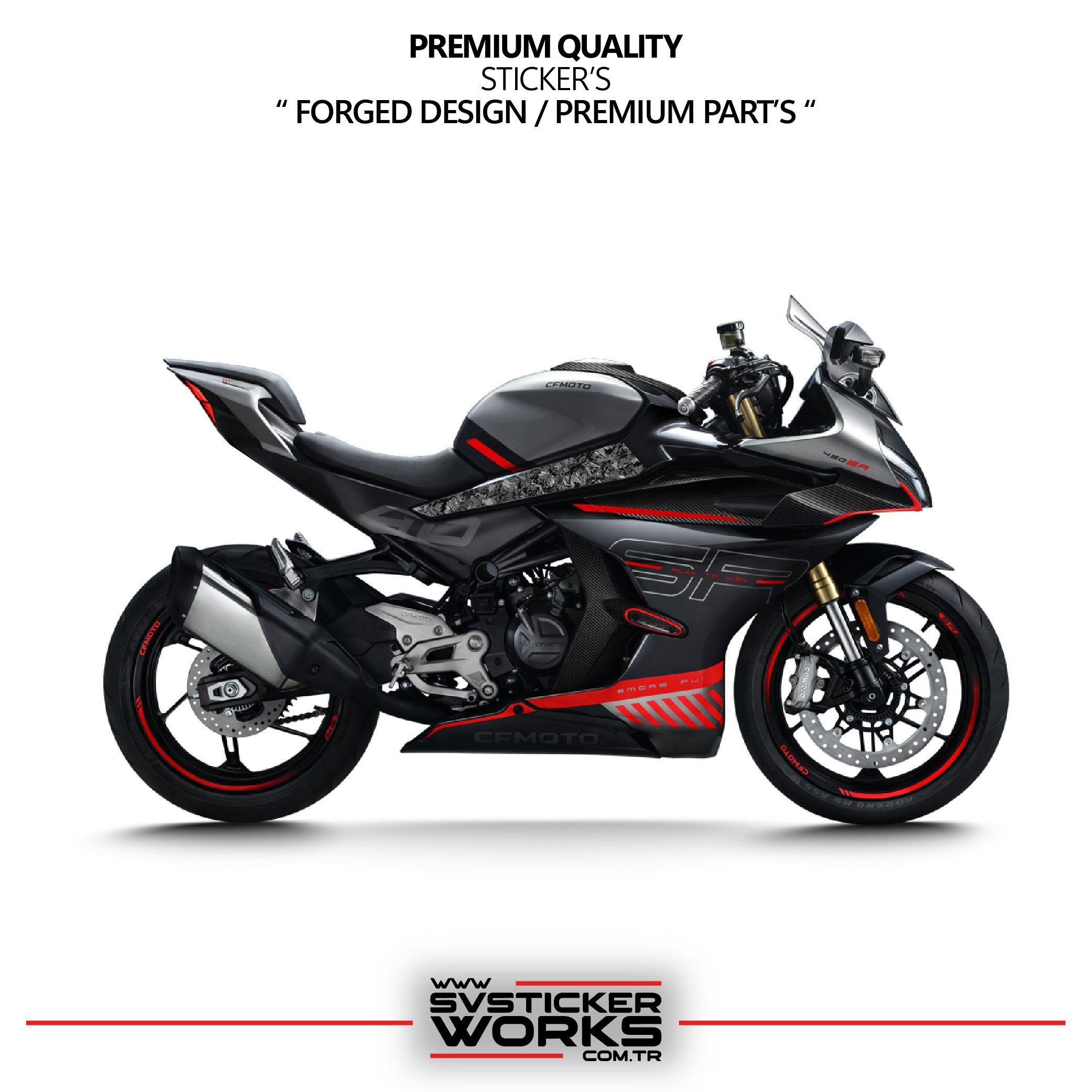 SVSTICKERWORKSCFMOTO 450SR Forged Karbon Kaplama Orta Sase Sticker Etiket ModeliCFMOTO 450SR Forged Karbon Kaplama Orta Sase Sticker Etiket ModeliJant Sticker