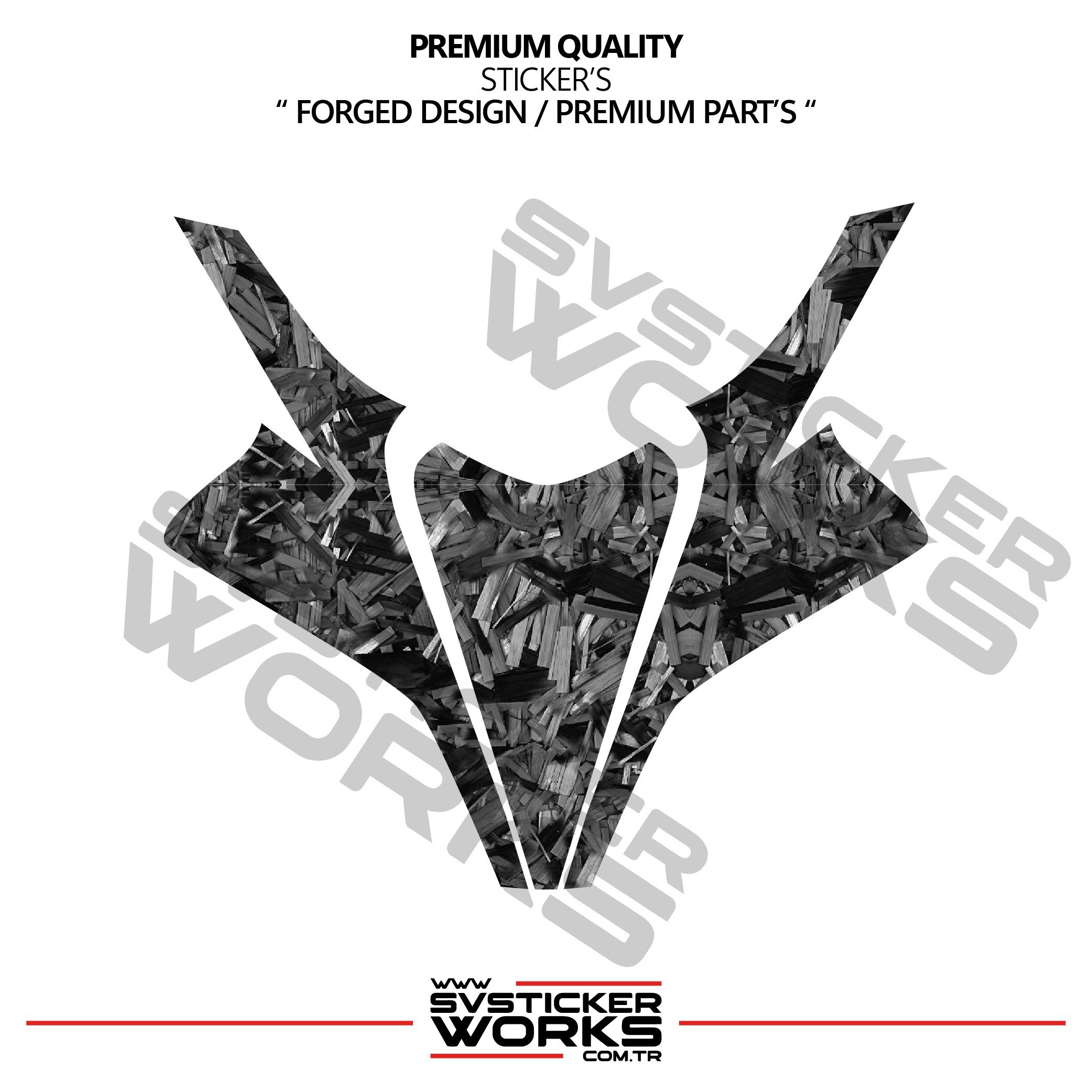 SVSTICKERWORKSCFMOTO 450SR Forged Karbon Kaplama Ön Kafa Ortası Sticker Etiket ModeliCFMOTO 450SR Forged Karbon Kaplama Ön Kafa Ortası Sticker Etiket ModeliJant Sticker