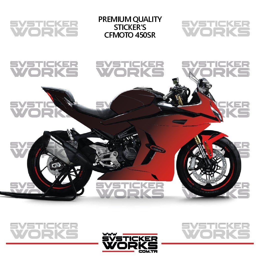 SVSTICKERWORKSCFMOTO 450SR Kaplama Sticker Çift Renk Motor Kaplama Modeli Hazır Kit Yüksek KaliteCFMOTO 450SR Kaplama Sticker Çift Renk Motor Kaplama Modeli Hazır Kit Yüksek Kalite