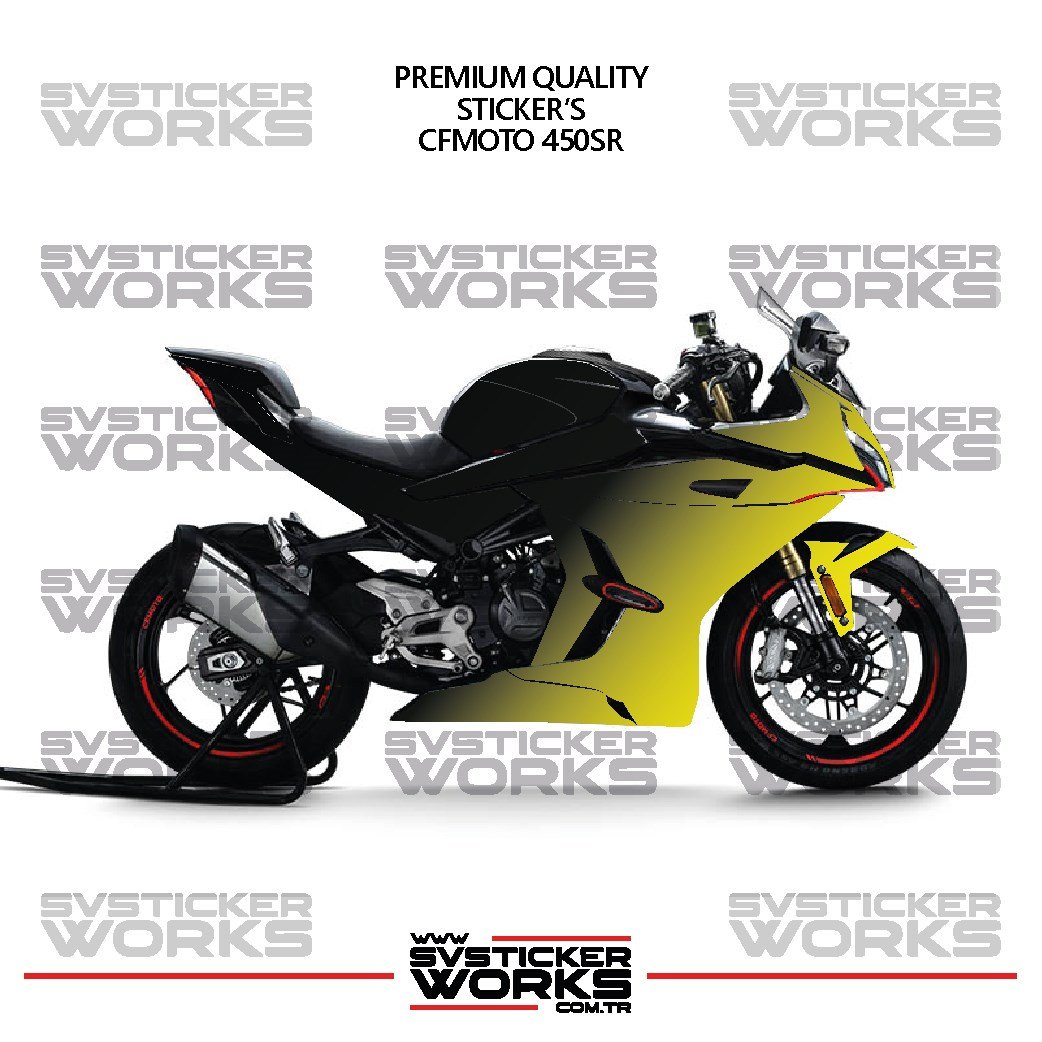 SVSTICKERWORKSCFMOTO 450SR Kaplama Sticker Çift Renk Motor Kaplama Modeli Hazır Kit Yüksek KaliteCFMOTO 450SR Kaplama Sticker Çift Renk Motor Kaplama Modeli Hazır Kit Yüksek Kalite