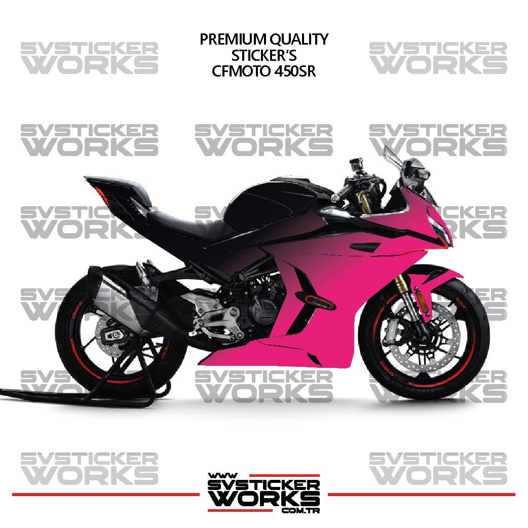SVSTICKERWORKSCFMOTO 450SR Kaplama Sticker Çift Renk Motor Kaplama Modeli Hazır Kit Yüksek KaliteCFMOTO 450SR Kaplama Sticker Çift Renk Motor Kaplama Modeli Hazır Kit Yüksek Kalite