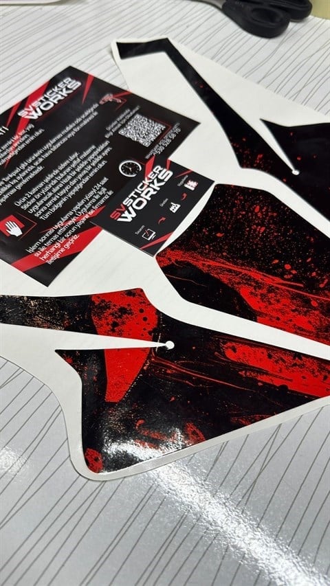 SVSTICKERWORKSCFMOTO 450SR Sticker Ön Kafa Kaplama Modeli Hazır Kit Punisher Desen KaplamaCFMOTO 450SR Sticker Ön Kafa Kaplama Modeli Hazır Kit Punisher Desen Kaplama