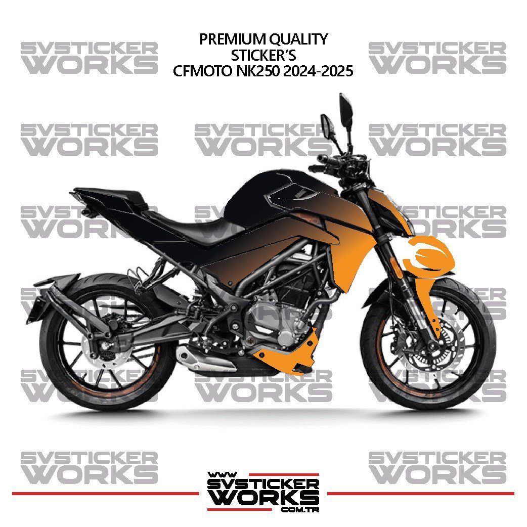 SVSTICKERWORKSCFMOTO NK250 GEN 2 Kaplama Sticker Çift Renk Motor Kaplama Modeli Hazır Kit Yüksek KaliteCFMOTO NK250 GEN 2 Kaplama Sticker Çift Renk Motor Kaplama Modeli Hazır Kit Yüksek Kalite