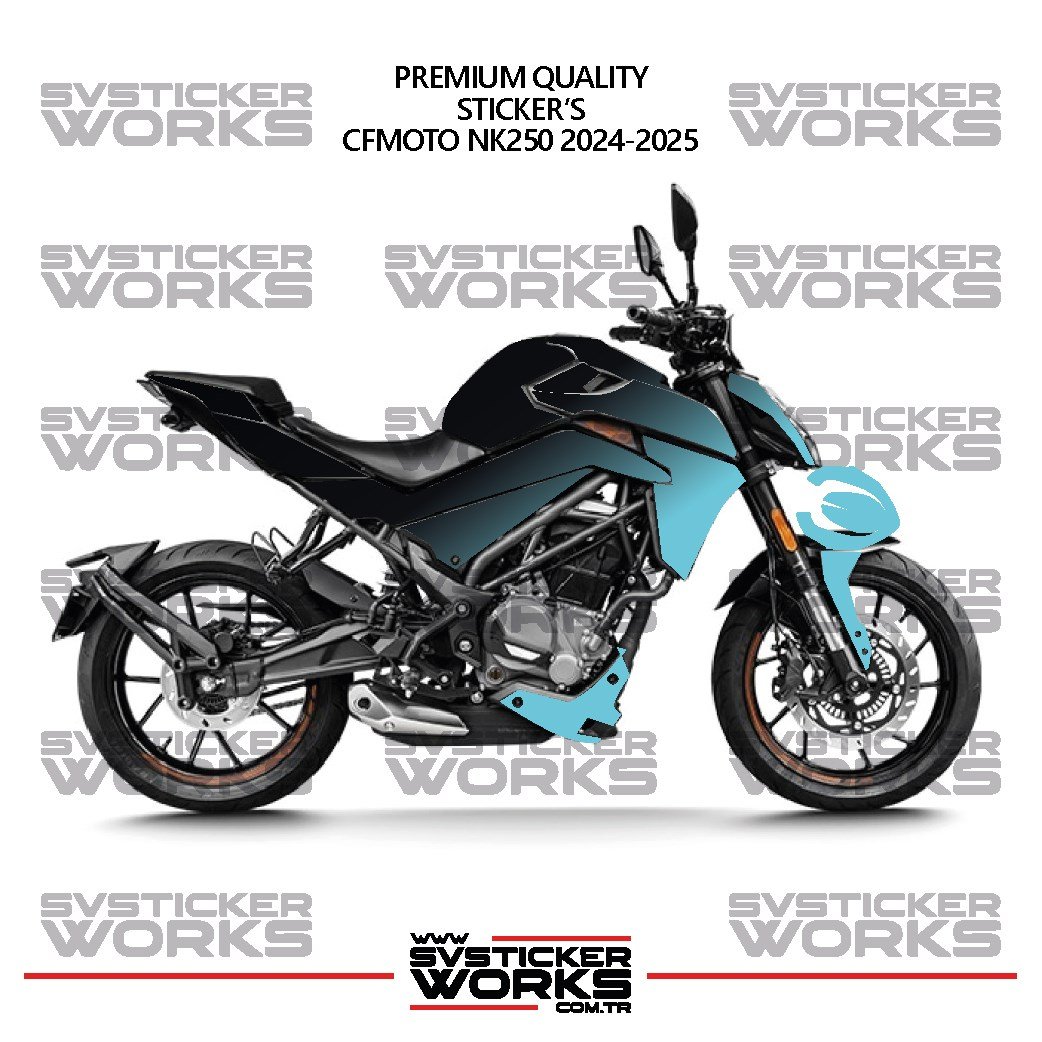 SVSTICKERWORKSCFMOTO NK250 GEN 2 Kaplama Sticker Çift Renk Motor Kaplama Modeli Hazır Kit Yüksek KaliteCFMOTO NK250 GEN 2 Kaplama Sticker Çift Renk Motor Kaplama Modeli Hazır Kit Yüksek Kalite