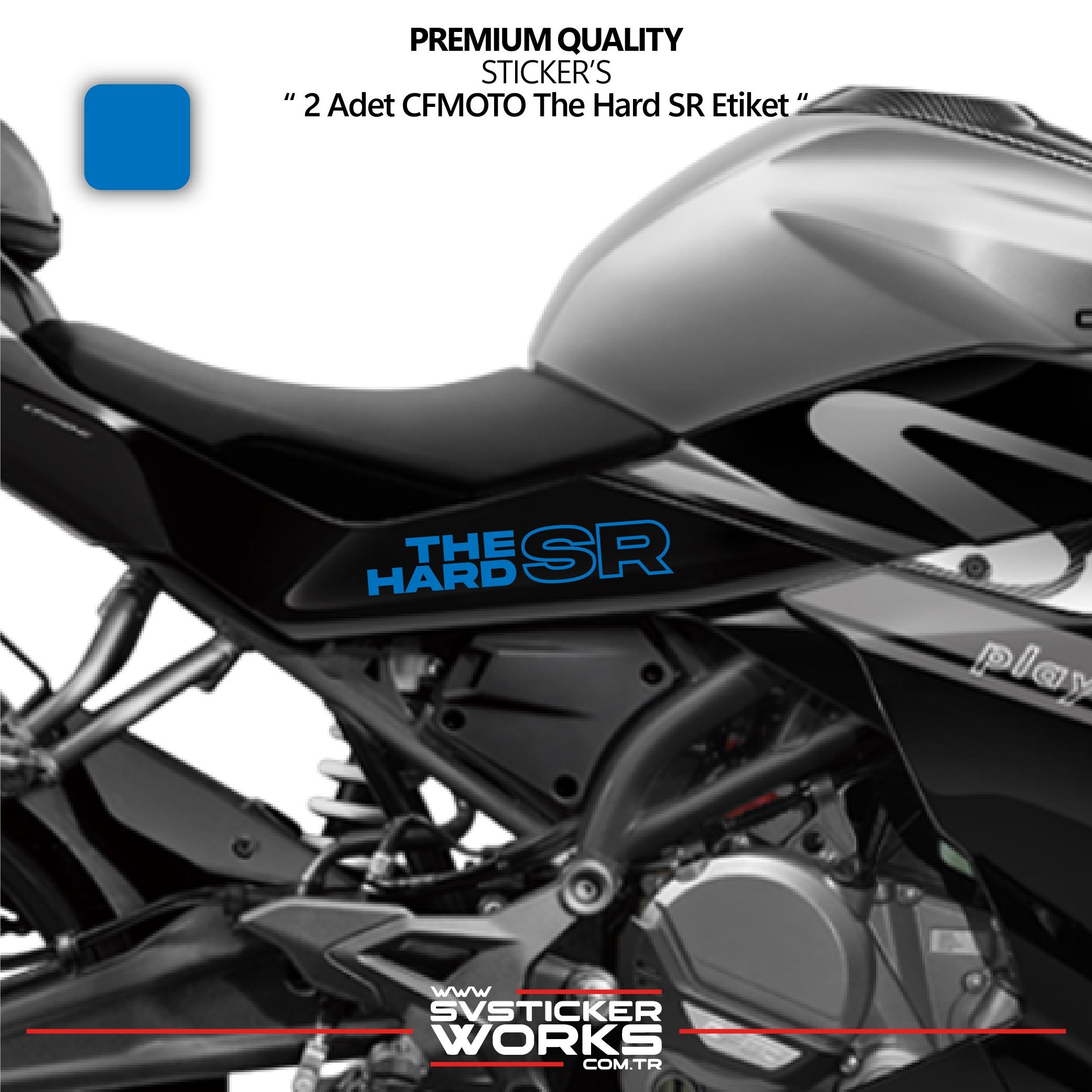 SVSTICKERWORKSCFMOTO The Hard SR Sticker Yüksek Kalite Folyo 2 Adet Sticker EtiketCFMOTO The Hard SR Sticker Yüksek Kalite Folyo 2 Adet Sticker Etiket250SR