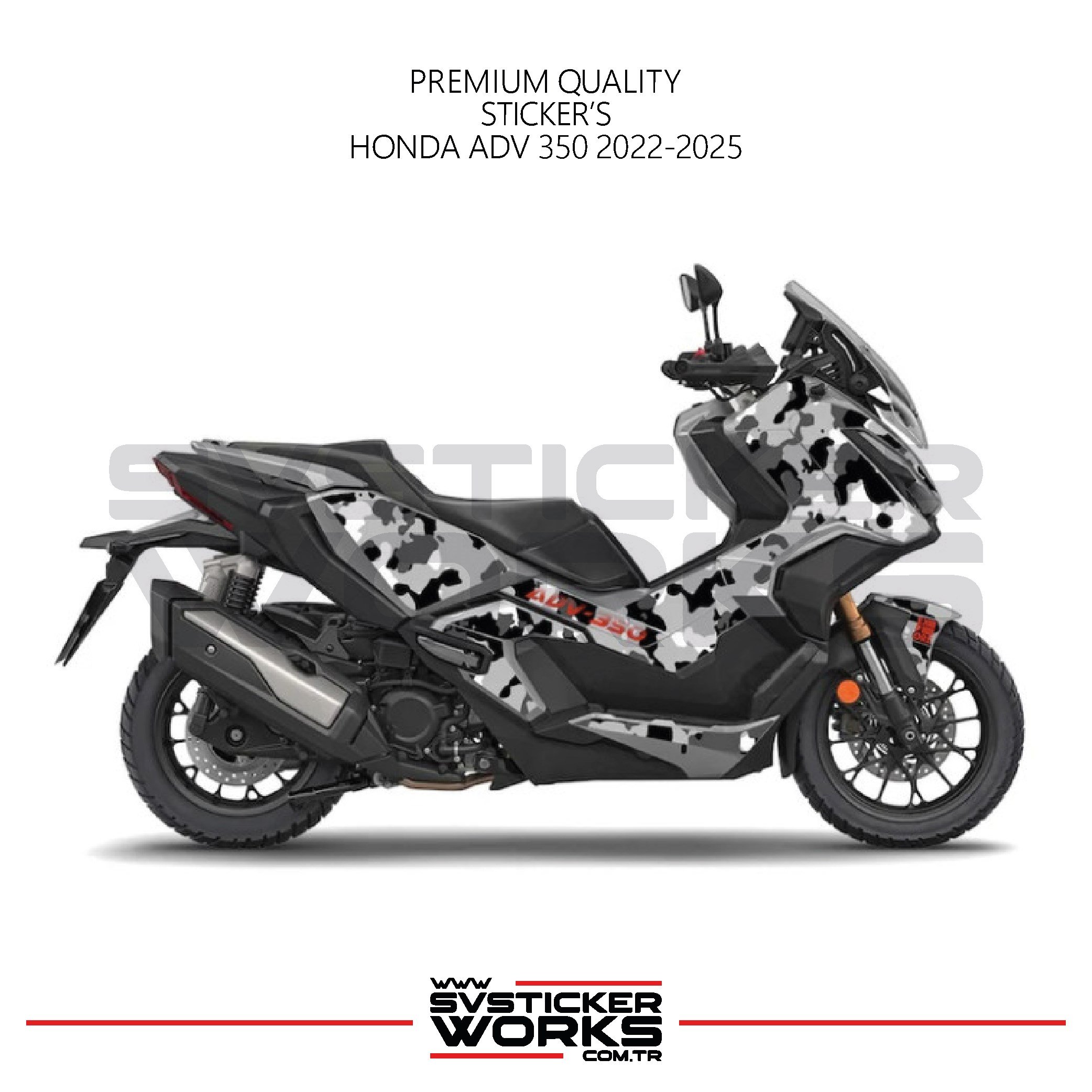 SVSTICKERWORKSHonda ADV350 Kaplama Motosiklet Sticker Design Etiket Modeli V5 KamuflajHonda ADV350 Kaplama Motosiklet Sticker Design Etiket Modeli V5 Kamuflaj