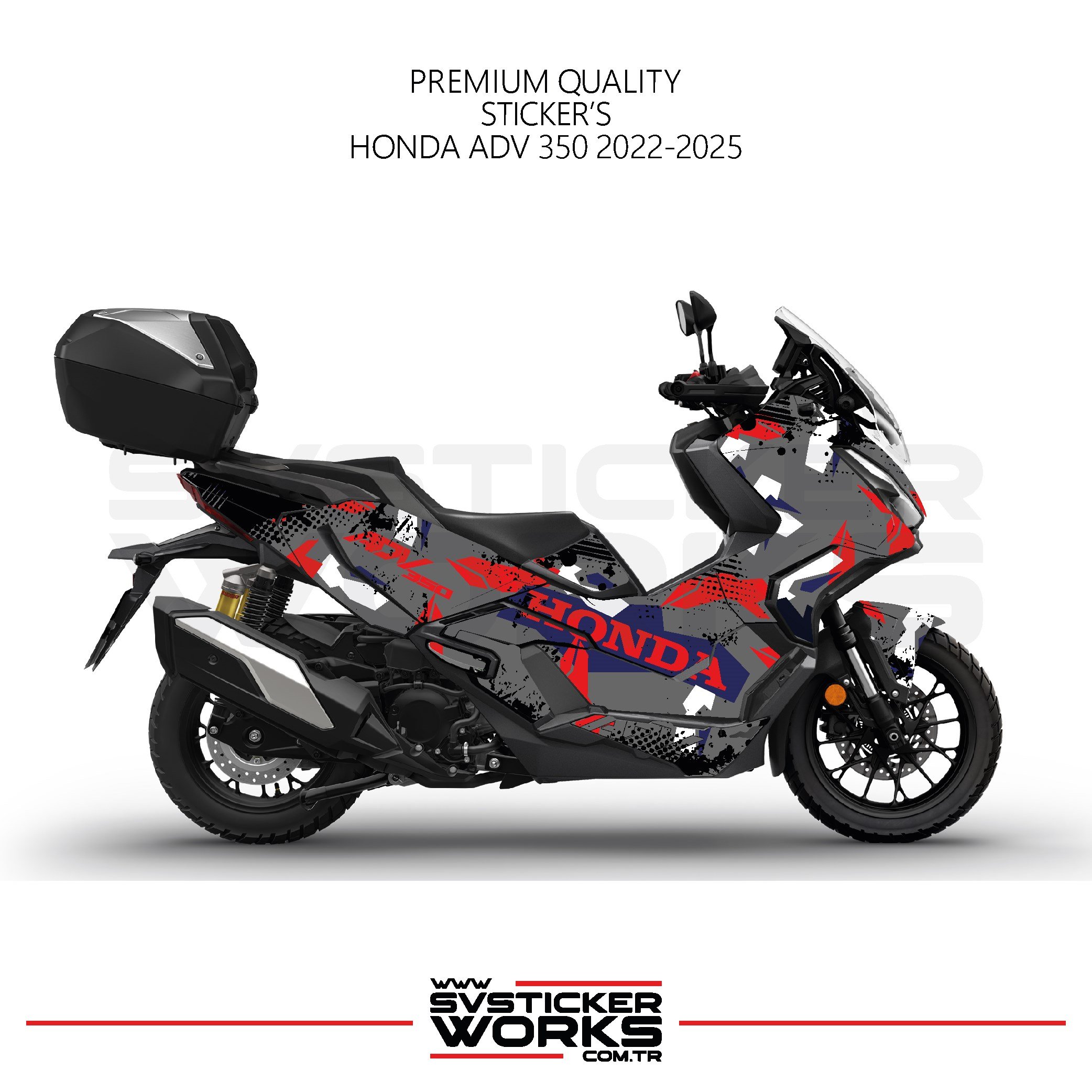 SVSTICKERWORKSHonda ADV350 Kaplama Motosiklet Sticker Design Etiket Modeli V1Honda ADV350 Kaplama Motosiklet Sticker Design Etiket Modeli V1