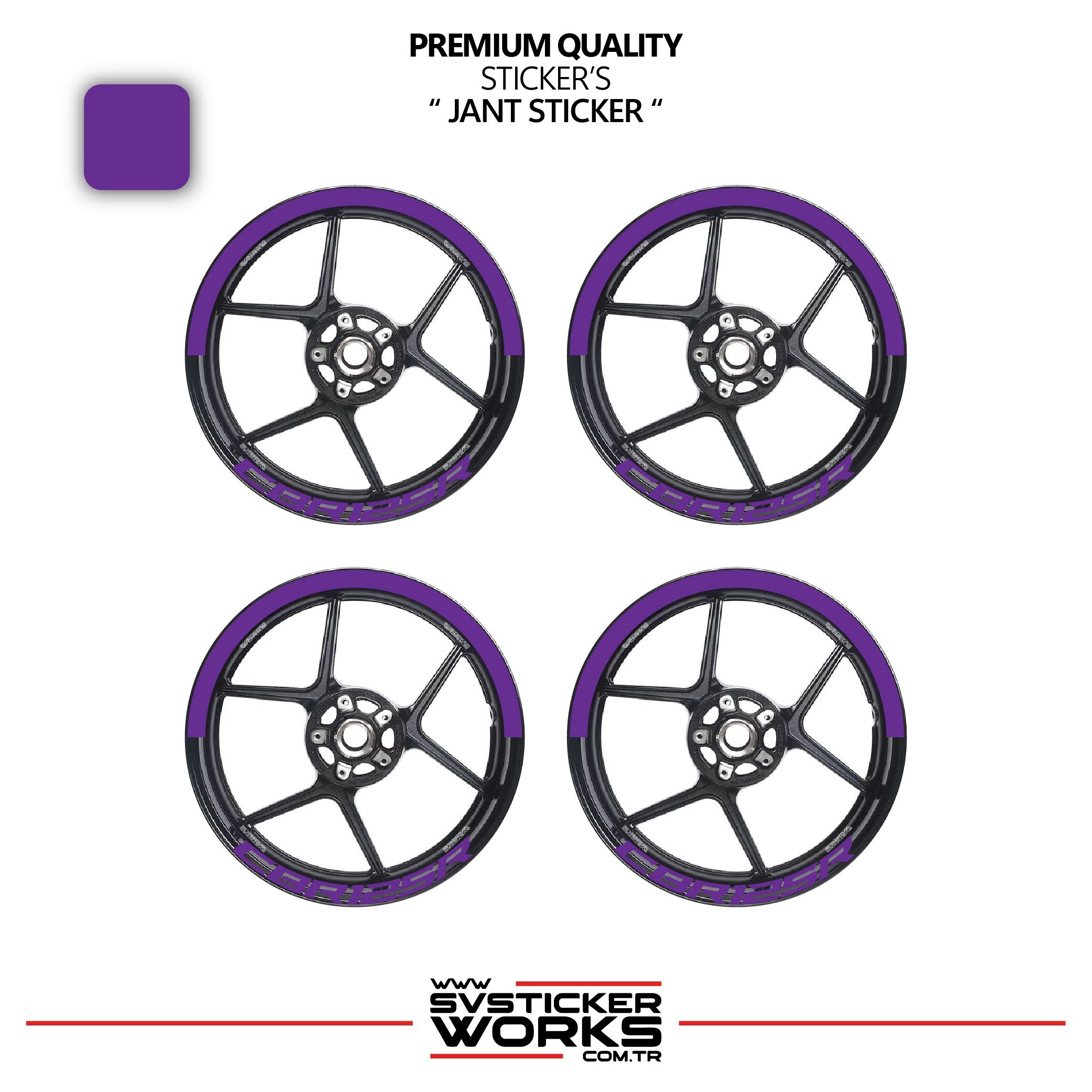 SVSTICKERWORKSHonda Cbr 125 R Jant Şeridi – Yarım Jant Kaplama & Cbr 125 R Yazı Sticker SetiHonda Cbr 125 R Jant Şeridi – Yarım Jant Kaplama & Cbr 125 R Yazı Sticker SetiJant Sticker