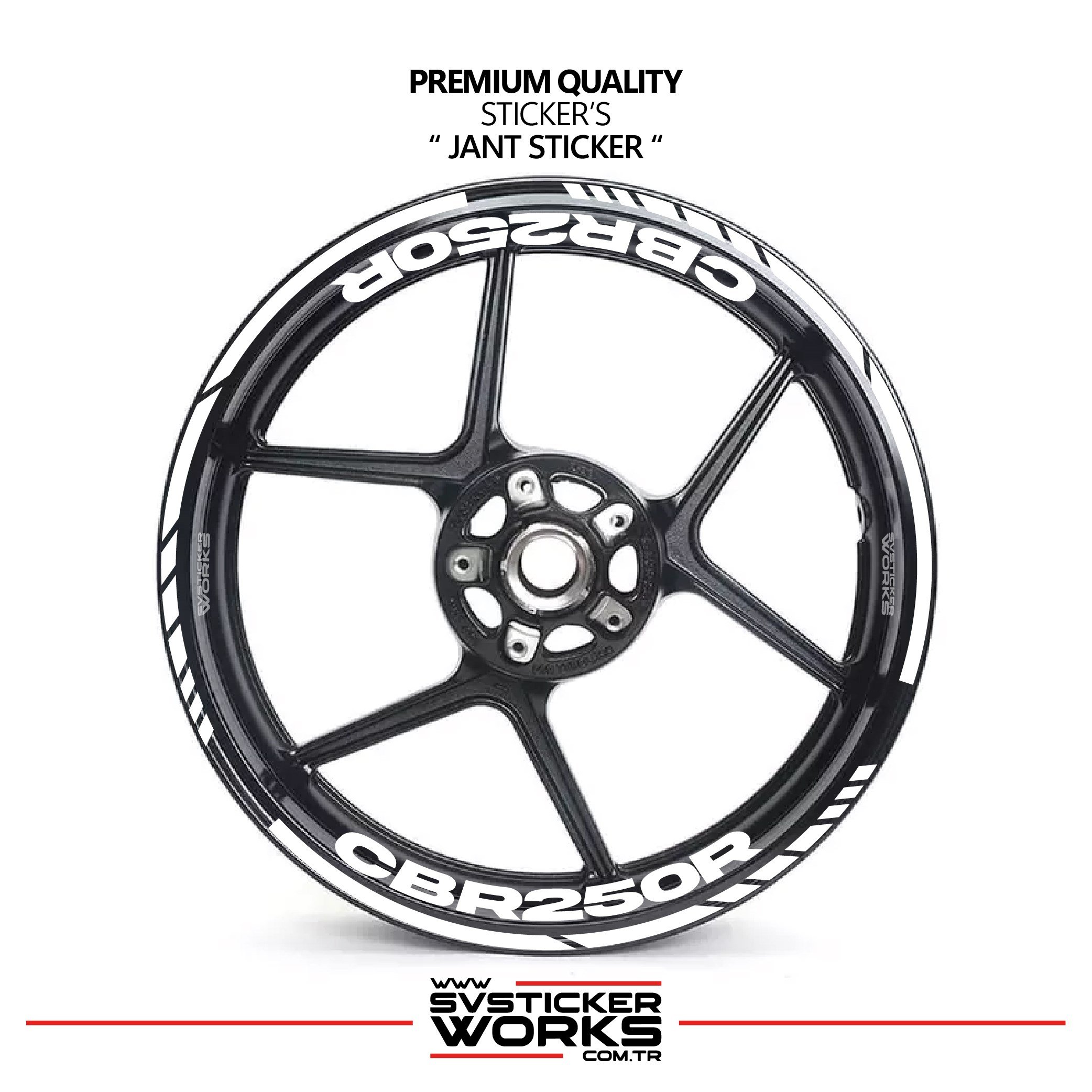 SVSTICKERWORKSHonda CBR 250R Jant Sticker İç Dış CBR125R Yazılı Etiket Sticker ModeliHonda CBR 250R Jant Sticker İç Dış CBR125R Yazılı Etiket Sticker ModeliJant Sticker
