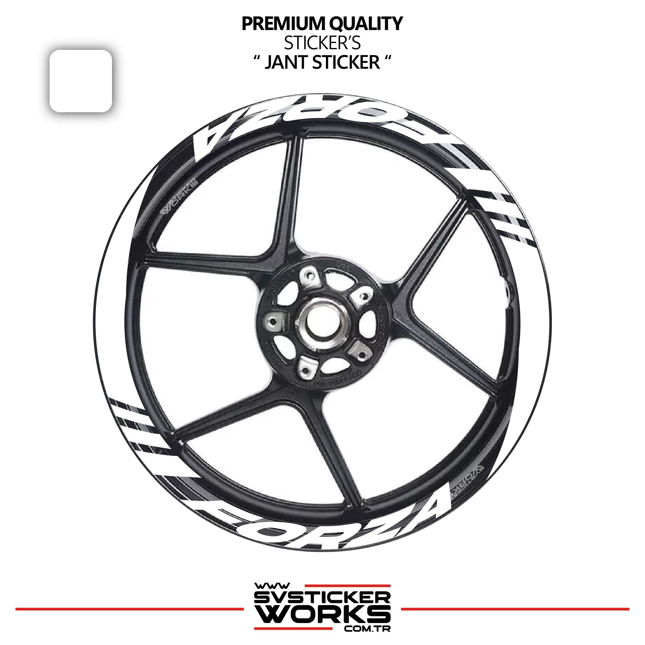 SVSTICKERWORKSHONDA FORZA Geniş Jant Kaplama Sticker Etiket Modeli 16lı Set Sticker Yüksek KaliteHONDA FORZA Geniş Jant Kaplama Sticker Etiket Modeli 16lı Set Sticker Yüksek KaliteJant Sticker