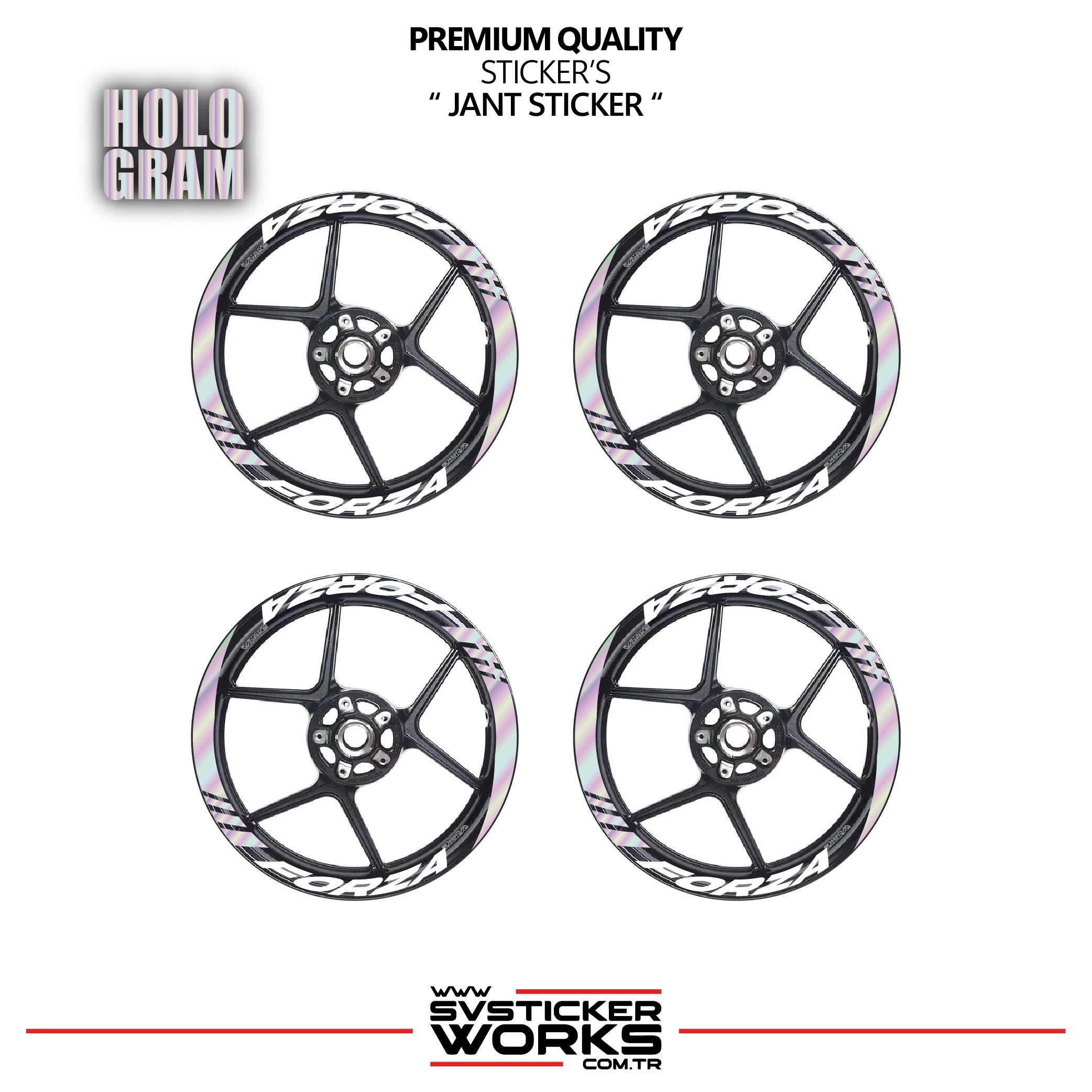 SVSTICKERWORKSHONDA FORZA Geniş Jant Kaplama Sticker Etiket Modeli 16lı Set Sticker Yüksek KaliteHONDA FORZA Geniş Jant Kaplama Sticker Etiket Modeli 16lı Set Sticker Yüksek KaliteJant Sticker