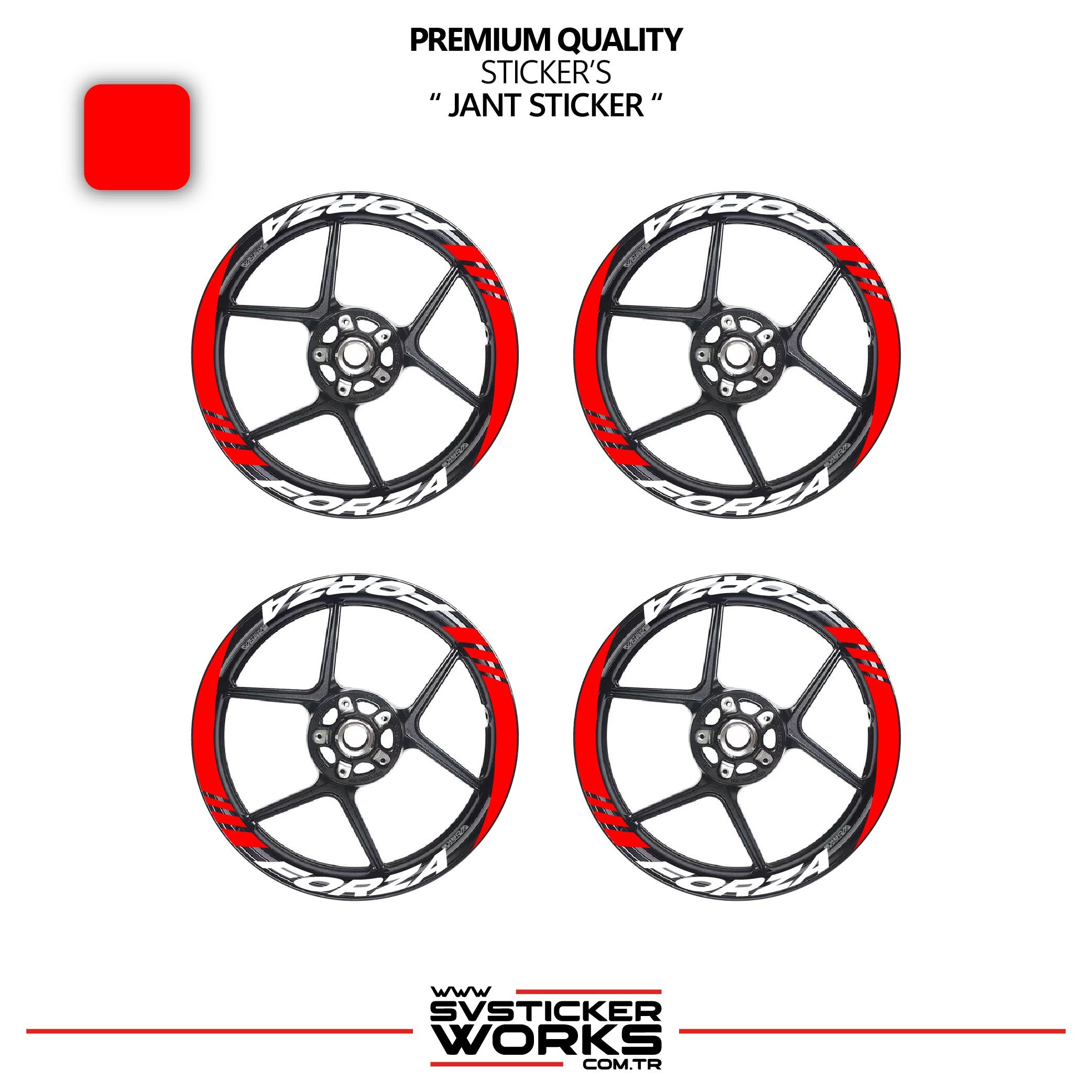 SVSTICKERWORKSHONDA FORZA Geniş Jant Kaplama Sticker Etiket Modeli 16lı Set Sticker Yüksek KaliteHONDA FORZA Geniş Jant Kaplama Sticker Etiket Modeli 16lı Set Sticker Yüksek KaliteJant Sticker