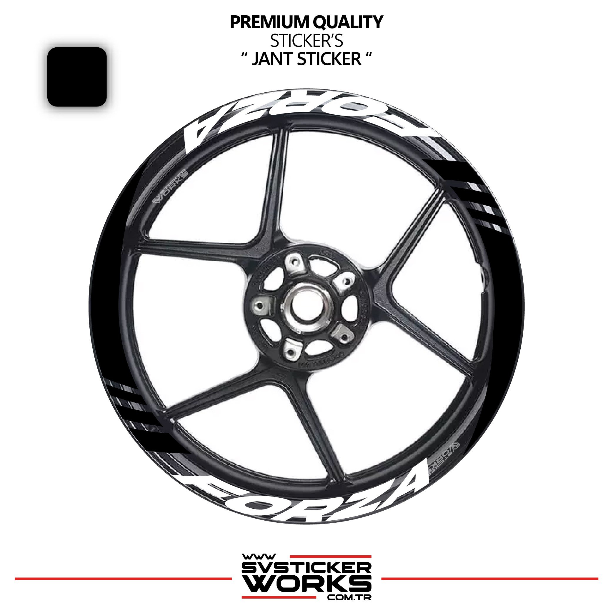 SVSTICKERWORKSHONDA FORZA Geniş Jant Kaplama Sticker Etiket Modeli 16lı Set Sticker Yüksek KaliteHONDA FORZA Geniş Jant Kaplama Sticker Etiket Modeli 16lı Set Sticker Yüksek KaliteJant Sticker