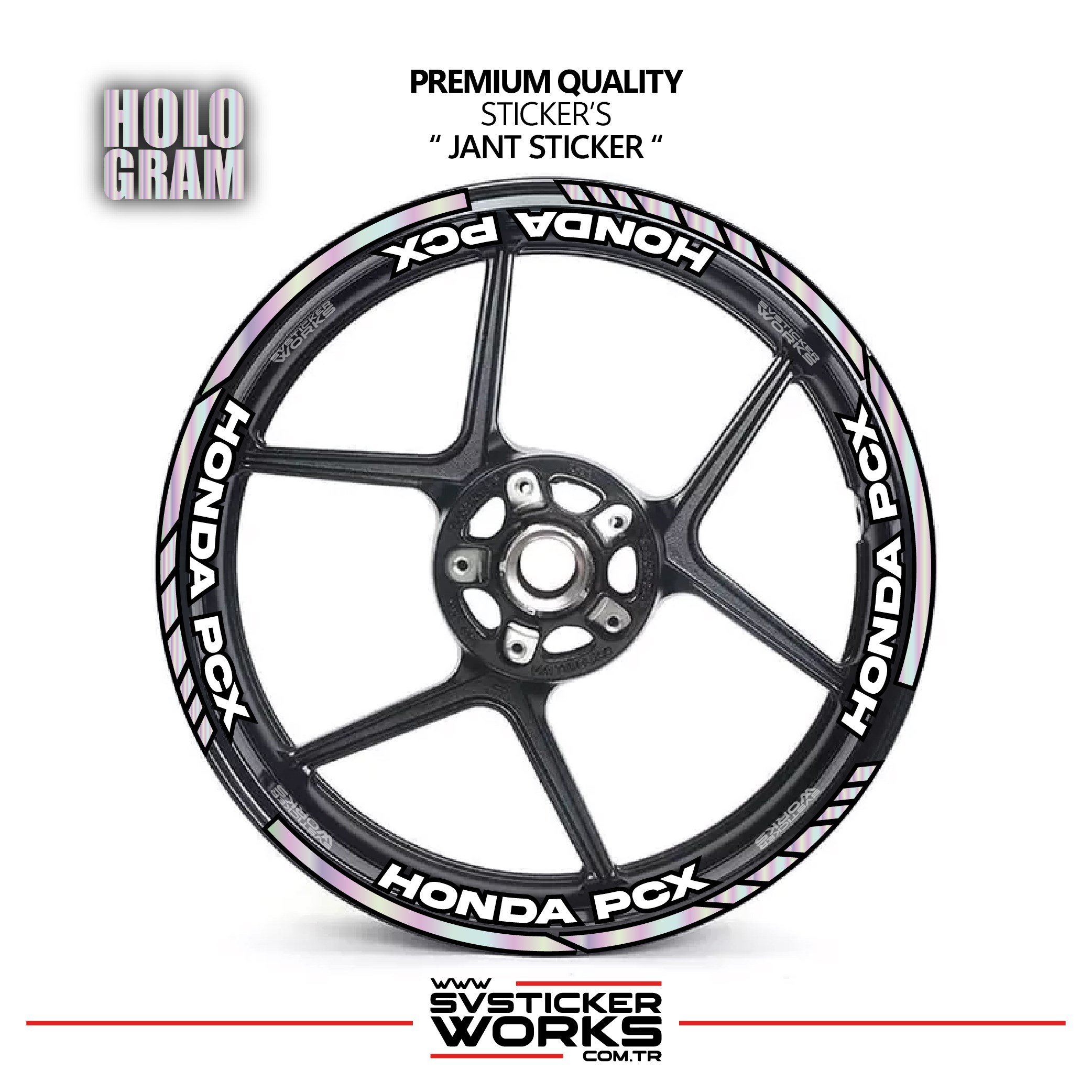 SVSTICKERWORKSHonda PCX Jant Şeridi Ve Jant İçi 16 Yazılı Sticker Etiket Modeli PCX Uyumlu Aksesuar StickerHonda PCX Jant Şeridi Ve Jant İçi 16 Yazılı Sticker Etiket Modeli PCX Uyumlu Aksesuar StickerJant Sticker