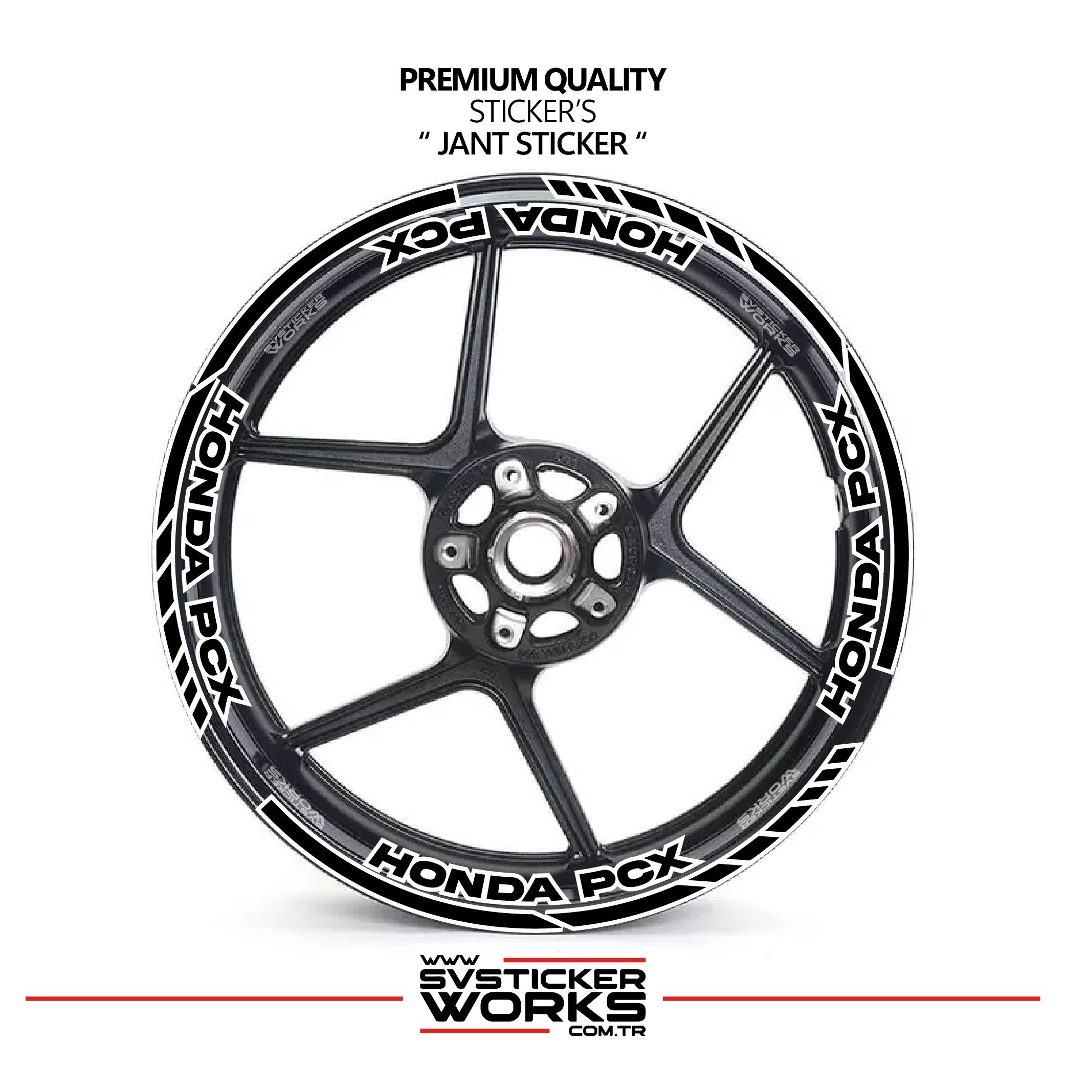 SVSTICKERWORKSHonda PCX Jant Şeridi Ve Jant İçi 16 Yazılı Sticker Etiket Modeli PCX Uyumlu Aksesuar StickerHonda PCX Jant Şeridi Ve Jant İçi 16 Yazılı Sticker Etiket Modeli PCX Uyumlu Aksesuar StickerJant Sticker