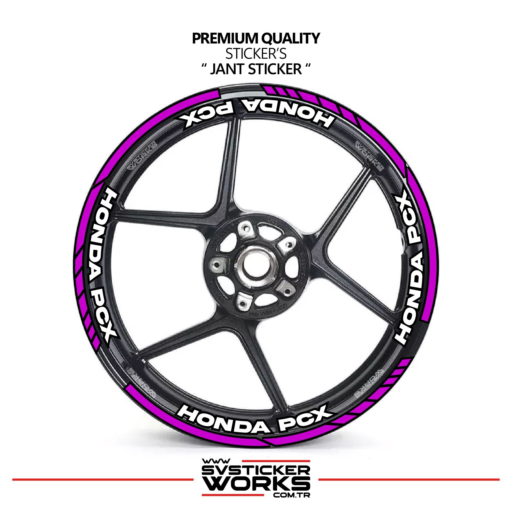 SVSTICKERWORKSHonda PCX Jant Şeridi Ve Jant İçi 16 Yazılı Sticker Etiket Modeli PCX Uyumlu Aksesuar StickerHonda PCX Jant Şeridi Ve Jant İçi 16 Yazılı Sticker Etiket Modeli PCX Uyumlu Aksesuar StickerJant Sticker