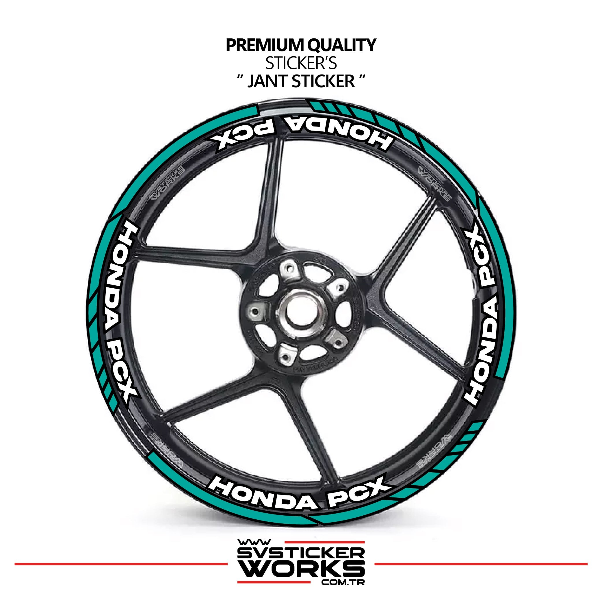 SVSTICKERWORKSHonda PCX Jant Şeridi Ve Jant İçi 16 Yazılı Sticker Etiket Modeli PCX Uyumlu Aksesuar StickerHonda PCX Jant Şeridi Ve Jant İçi 16 Yazılı Sticker Etiket Modeli PCX Uyumlu Aksesuar StickerJant Sticker