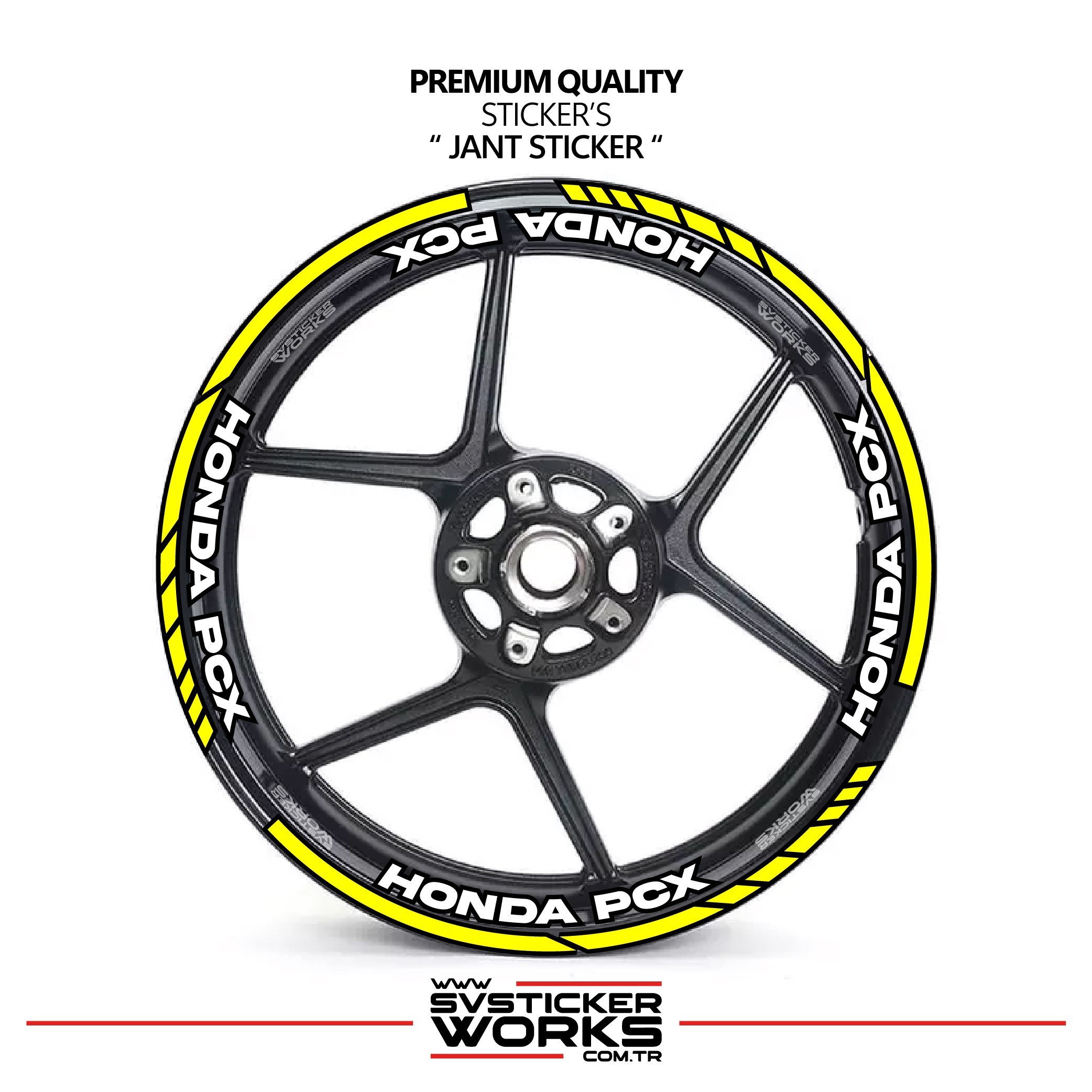 SVSTICKERWORKSHonda PCX Jant Şeridi Ve Jant İçi 16 Yazılı Sticker Etiket Modeli PCX Uyumlu Aksesuar StickerHonda PCX Jant Şeridi Ve Jant İçi 16 Yazılı Sticker Etiket Modeli PCX Uyumlu Aksesuar StickerJant Sticker