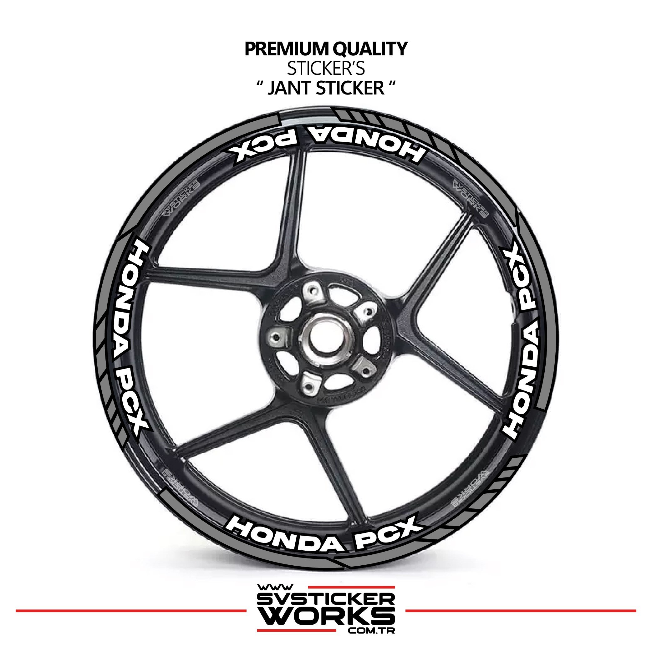 SVSTICKERWORKSHonda PCX Jant Şeridi Ve Jant İçi 16 Yazılı Sticker Etiket Modeli PCX Uyumlu Aksesuar StickerHonda PCX Jant Şeridi Ve Jant İçi 16 Yazılı Sticker Etiket Modeli PCX Uyumlu Aksesuar StickerJant Sticker