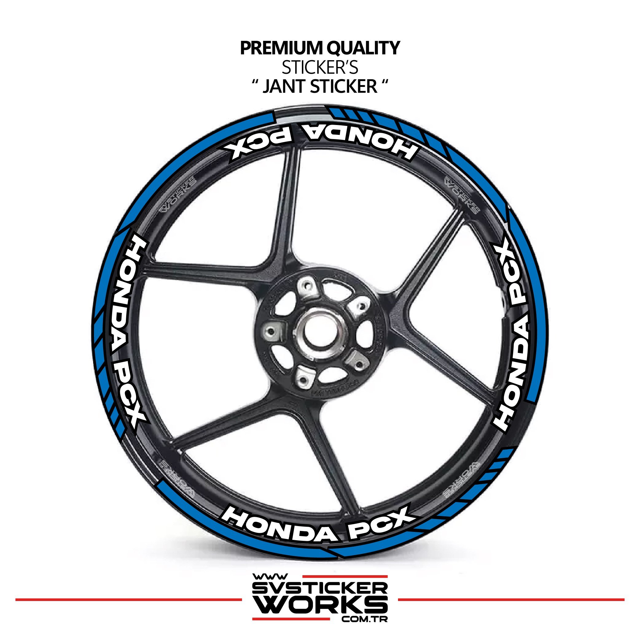 SVSTICKERWORKSHonda PCX Jant Şeridi Ve Jant İçi 16 Yazılı Sticker Etiket Modeli PCX Uyumlu Aksesuar StickerHonda PCX Jant Şeridi Ve Jant İçi 16 Yazılı Sticker Etiket Modeli PCX Uyumlu Aksesuar StickerJant Sticker