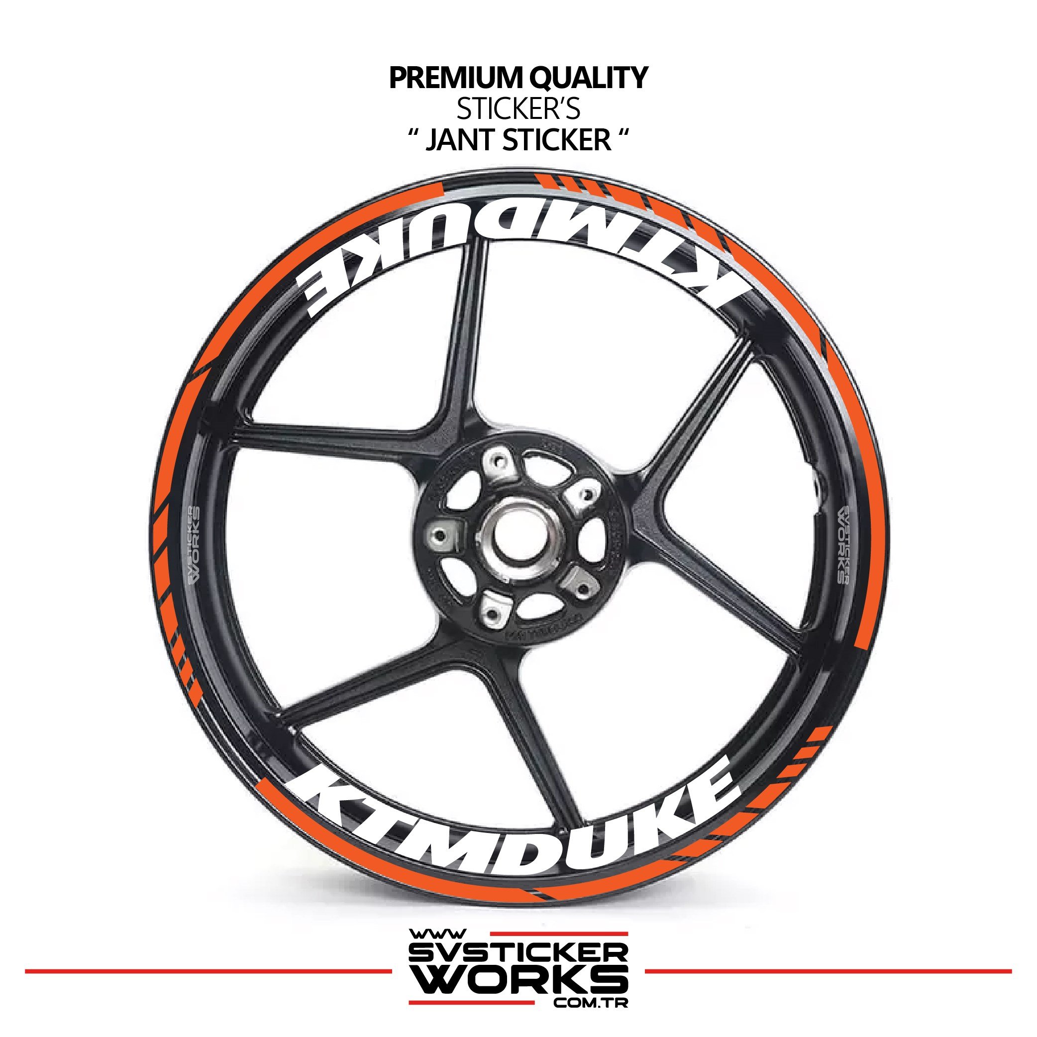 SVSTICKERWORKSKtm Duke Jant Sticker İç Dış Ktm Duke Yazılı Etiket Sticker ModeliKtm Duke Jant Sticker İç Dış Ktm Duke Yazılı Etiket Sticker ModeliJant Sticker
