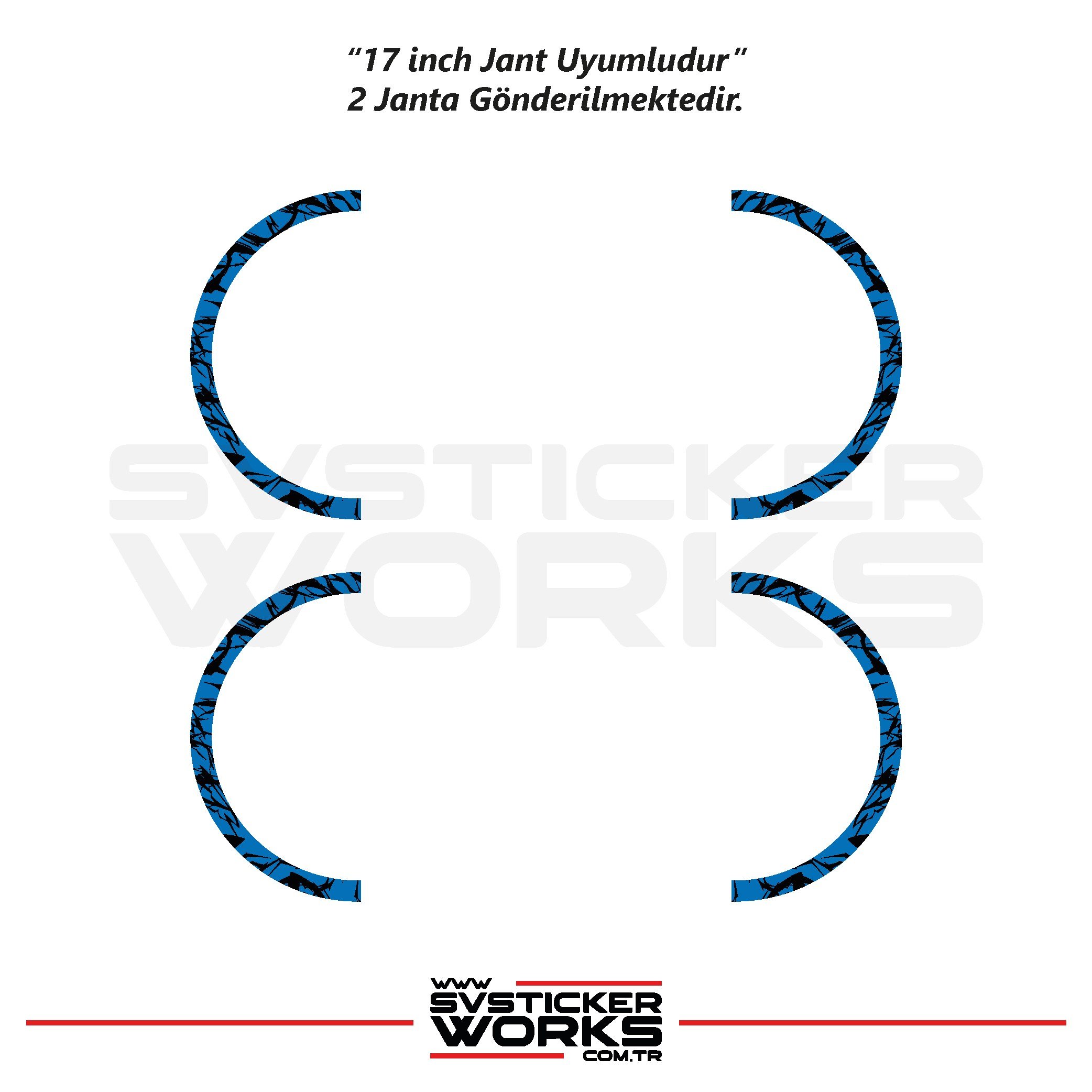 SVSTICKERWORKSMotosiklet Jant Kaplama Desenli Yarım Yüksek Kaliteli Folyo 1 Paket 1 Motosiklet İçinMotosiklet Jant Kaplama Desenli Yarım Yüksek Kaliteli Folyo 1 Paket 1 Motosiklet İçin