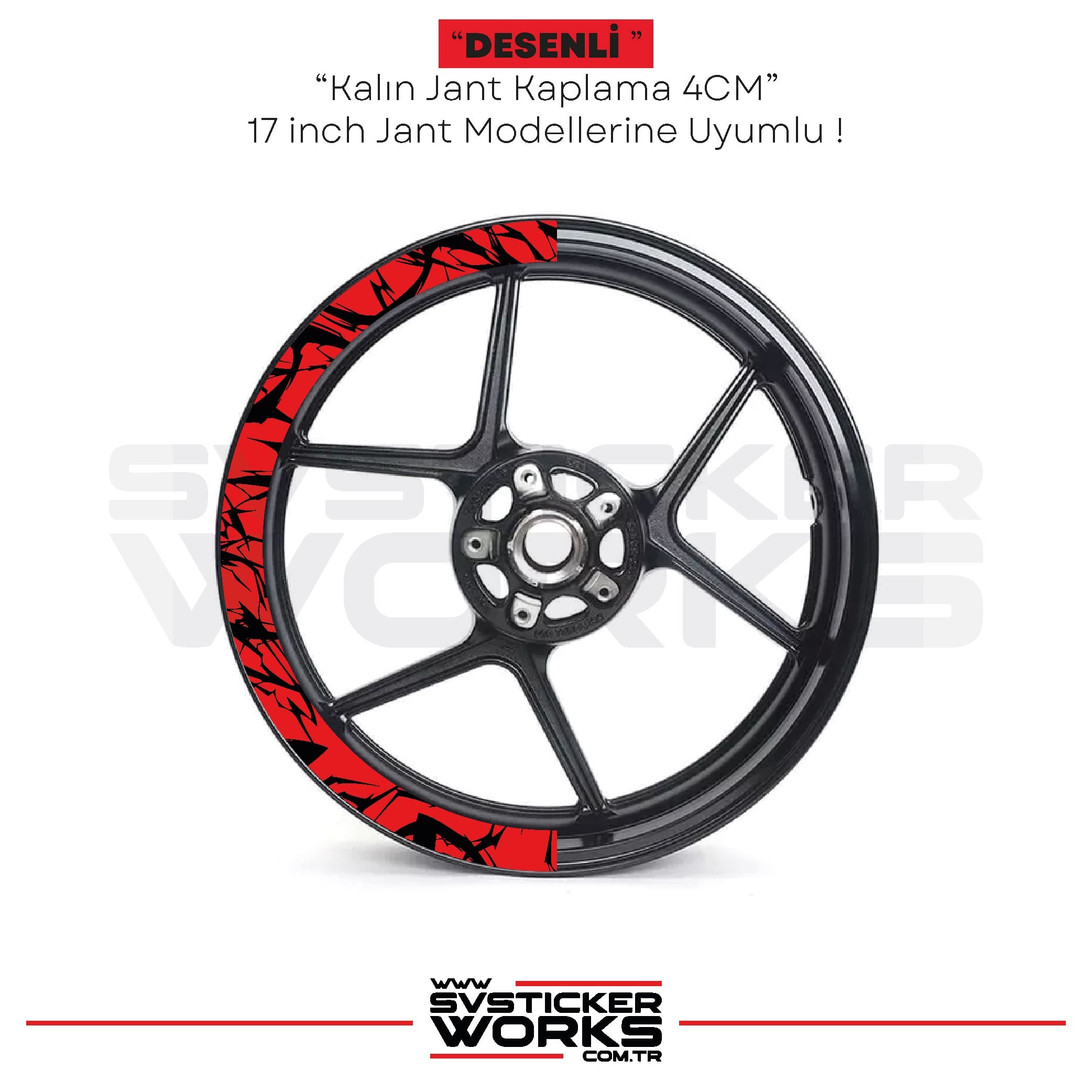 SVSTICKERWORKSMotosiklet Jant Kaplama Desenli Yarım Yüksek Kaliteli Folyo 1 Paket 1 Motosiklet İçinMotosiklet Jant Kaplama Desenli Yarım Yüksek Kaliteli Folyo 1 Paket 1 Motosiklet İçin