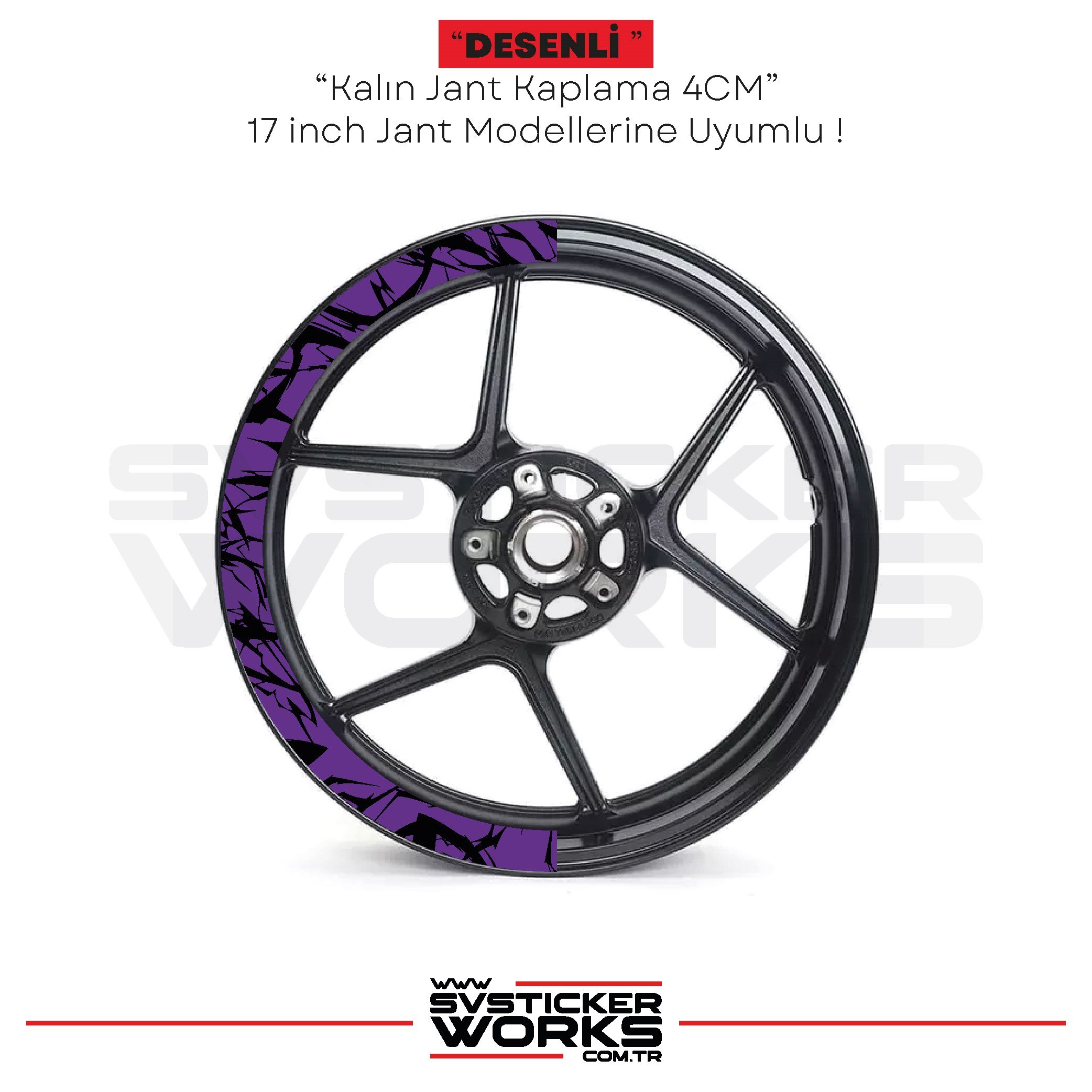 SVSTICKERWORKSMotosiklet Jant Kaplama Desenli Yarım Yüksek Kaliteli Folyo 1 Paket 1 Motosiklet İçinMotosiklet Jant Kaplama Desenli Yarım Yüksek Kaliteli Folyo 1 Paket 1 Motosiklet İçin