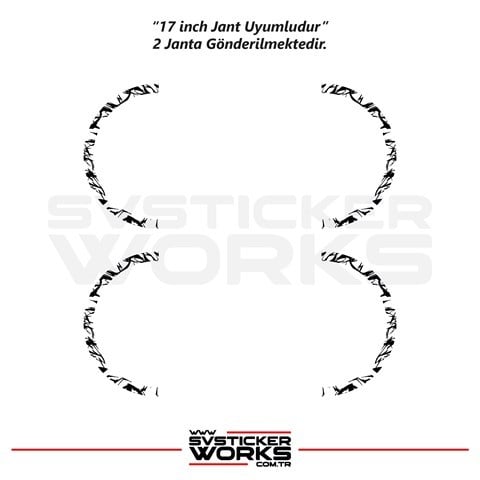 SVSTICKERWORKSMotosiklet Jant Kaplama Desenli Yarım Yüksek Kaliteli Folyo 1 Paket 1 Motosiklet İçinMotosiklet Jant Kaplama Desenli Yarım Yüksek Kaliteli Folyo 1 Paket 1 Motosiklet İçin