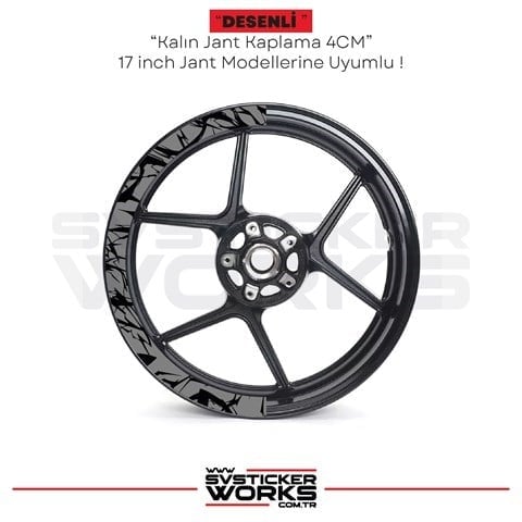 SVSTICKERWORKSMotosiklet Jant Kaplama Desenli Yarım Yüksek Kaliteli Folyo 1 Paket 1 Motosiklet İçinMotosiklet Jant Kaplama Desenli Yarım Yüksek Kaliteli Folyo 1 Paket 1 Motosiklet İçin