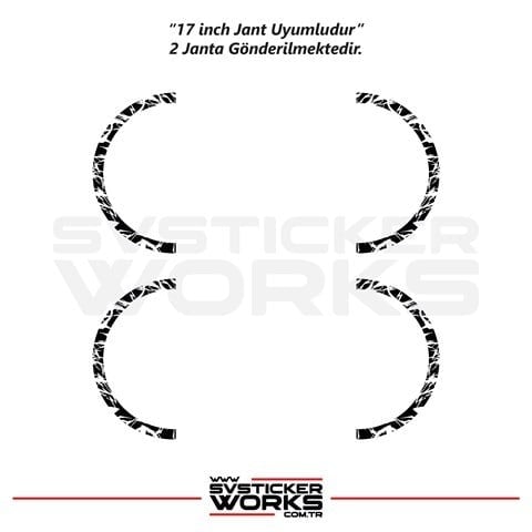 SVSTICKERWORKSMotosiklet Jant Kaplama Desenli Yarım Yüksek Kaliteli Folyo 1 Paket 1 Motosiklet İçinMotosiklet Jant Kaplama Desenli Yarım Yüksek Kaliteli Folyo 1 Paket 1 Motosiklet İçin