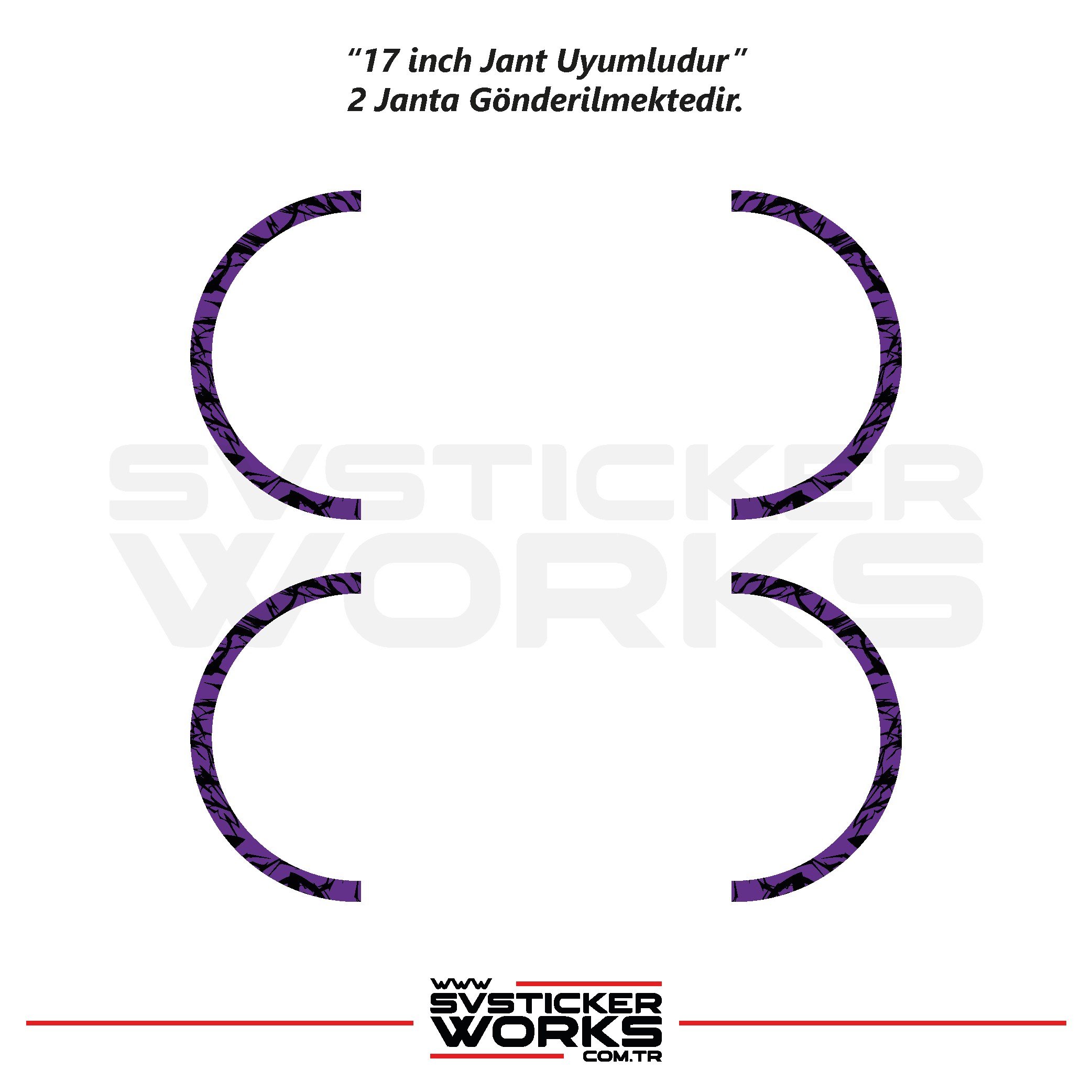 SVSTICKERWORKSMotosiklet Jant Kaplama Desenli Yarım Yüksek Kaliteli Folyo 1 Paket 1 Motosiklet İçinMotosiklet Jant Kaplama Desenli Yarım Yüksek Kaliteli Folyo 1 Paket 1 Motosiklet İçin
