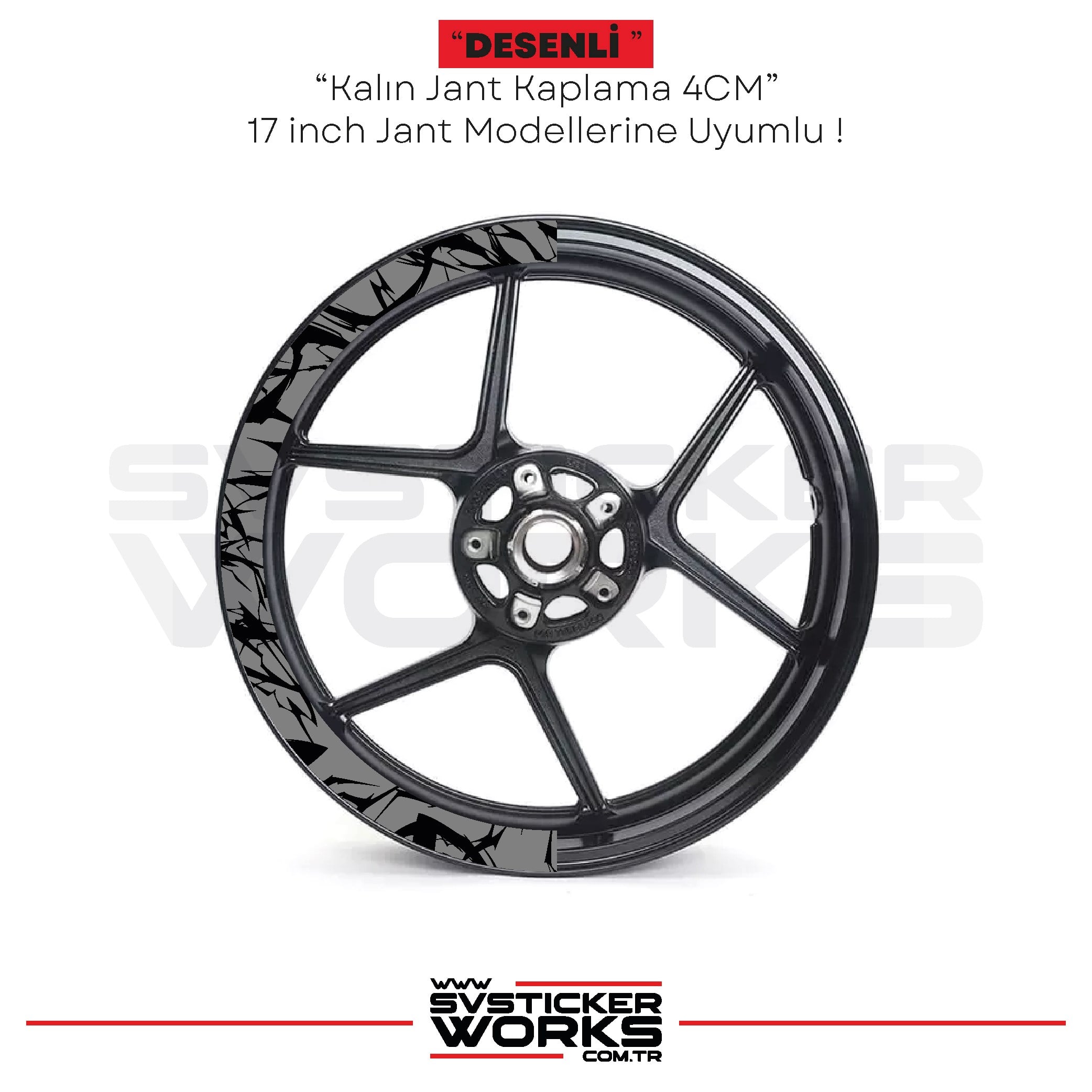 SVSTICKERWORKSMotosiklet Jant Kaplama Desenli Yarım Yüksek Kaliteli Folyo 1 Paket 1 Motosiklet İçinMotosiklet Jant Kaplama Desenli Yarım Yüksek Kaliteli Folyo 1 Paket 1 Motosiklet İçin