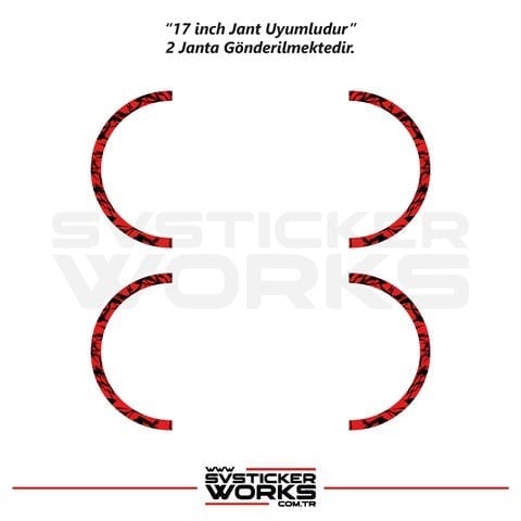 SVSTICKERWORKSMotosiklet Jant Kaplama Desenli Yarım Yüksek Kaliteli Folyo 1 Paket 1 Motosiklet İçinMotosiklet Jant Kaplama Desenli Yarım Yüksek Kaliteli Folyo 1 Paket 1 Motosiklet İçin