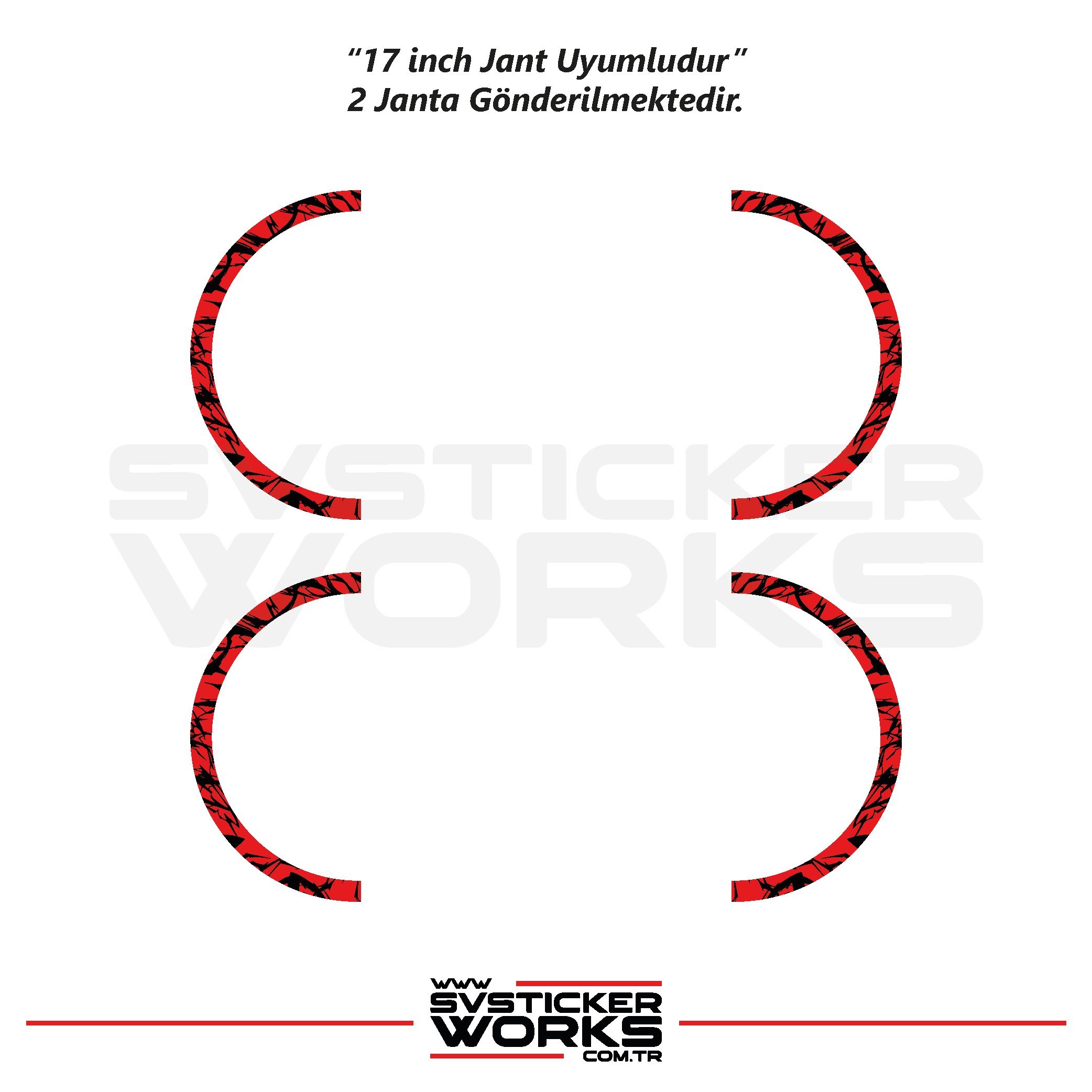 SVSTICKERWORKSMotosiklet Jant Kaplama Desenli Yarım Yüksek Kaliteli Folyo 1 Paket 1 Motosiklet İçinMotosiklet Jant Kaplama Desenli Yarım Yüksek Kaliteli Folyo 1 Paket 1 Motosiklet İçin