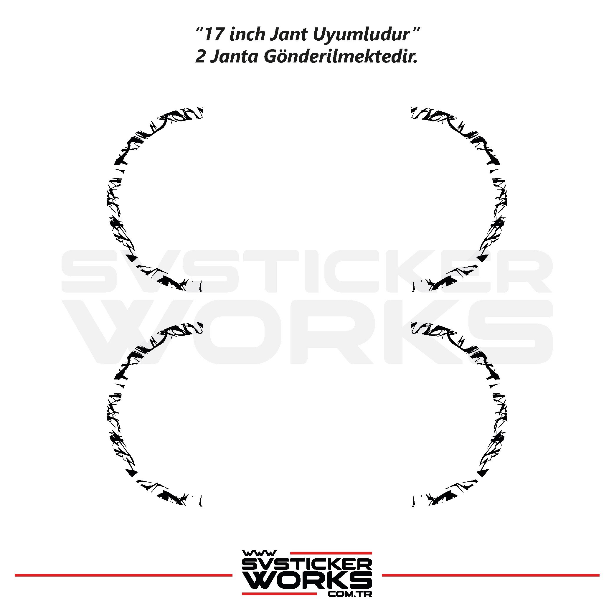 SVSTICKERWORKSMotosiklet Jant Kaplama Desenli Yarım Yüksek Kaliteli Folyo 1 Paket 1 Motosiklet İçinMotosiklet Jant Kaplama Desenli Yarım Yüksek Kaliteli Folyo 1 Paket 1 Motosiklet İçin