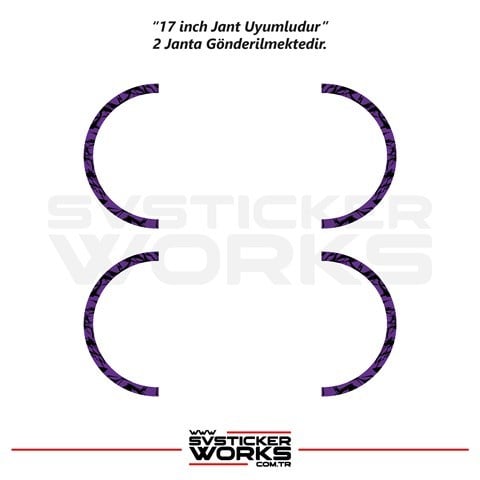 SVSTICKERWORKSMotosiklet Jant Kaplama Desenli Yarım Yüksek Kaliteli Folyo 1 Paket 1 Motosiklet İçinMotosiklet Jant Kaplama Desenli Yarım Yüksek Kaliteli Folyo 1 Paket 1 Motosiklet İçin