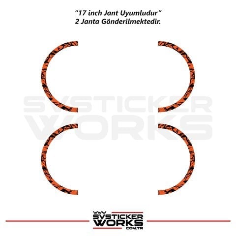 SVSTICKERWORKSMotosiklet Jant Kaplama Desenli Yarım Yüksek Kaliteli Folyo 1 Paket 1 Motosiklet İçinMotosiklet Jant Kaplama Desenli Yarım Yüksek Kaliteli Folyo 1 Paket 1 Motosiklet İçin