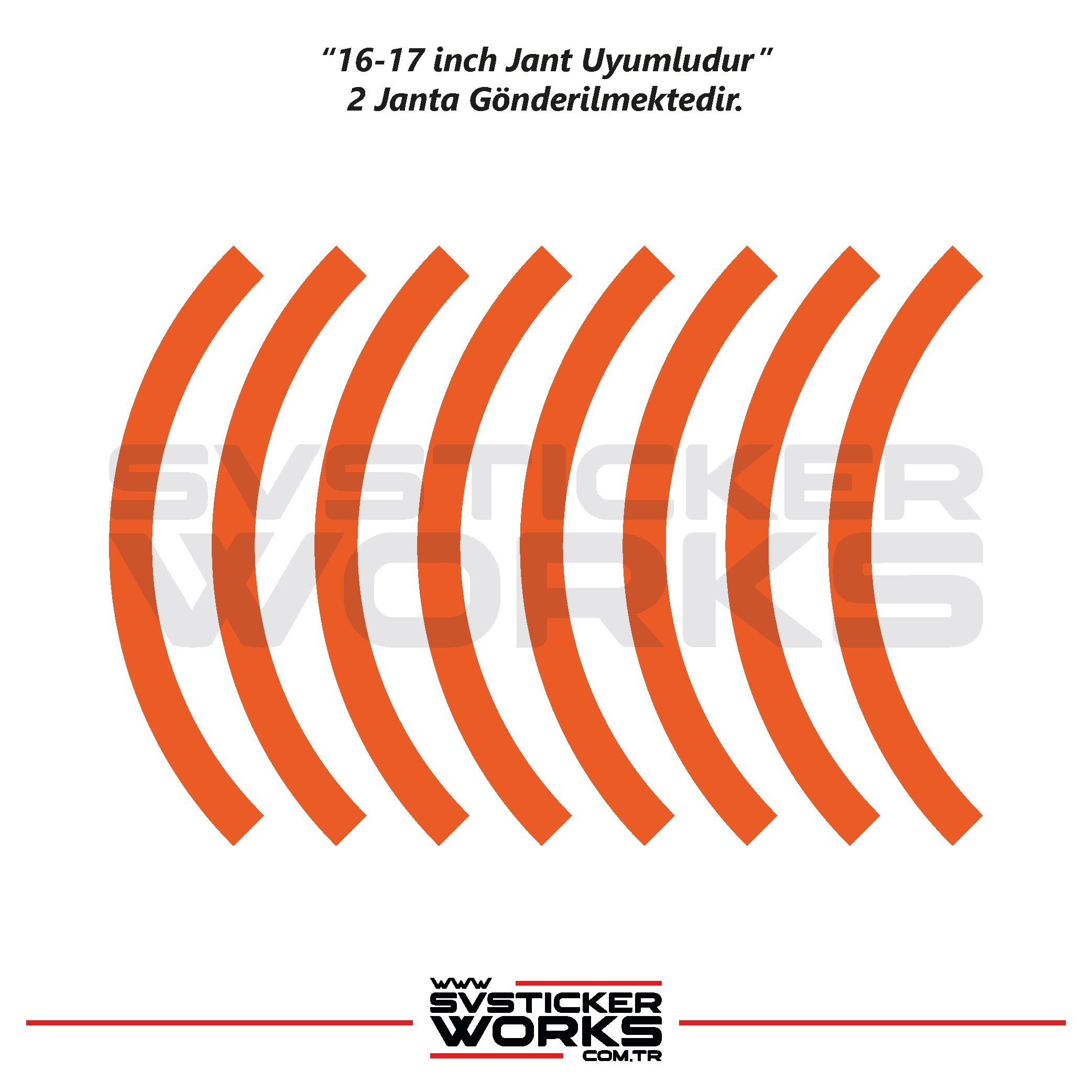 SVSTICKERWORKSMotosiklet Jant Kaplama Yarım Yüksek Kaliteli Folyo 1 Paket 1 Motosiklet İçin Neon Turuncu RenkMotosiklet Jant Kaplama Yarım Yüksek Kaliteli Folyo 1 Paket 1 Motosiklet İçin Neon Turuncu Renk