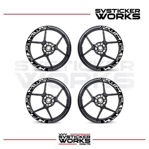 SVSTICKERWORKSMotosiklet Jant Kaplama Desenli Yarım Yüksek Kaliteli Folyo 1 Paket 1 Motosiklet İçinMotosiklet Jant Kaplama Desenli Yarım Yüksek Kaliteli Folyo 1 Paket 1 Motosiklet İçin